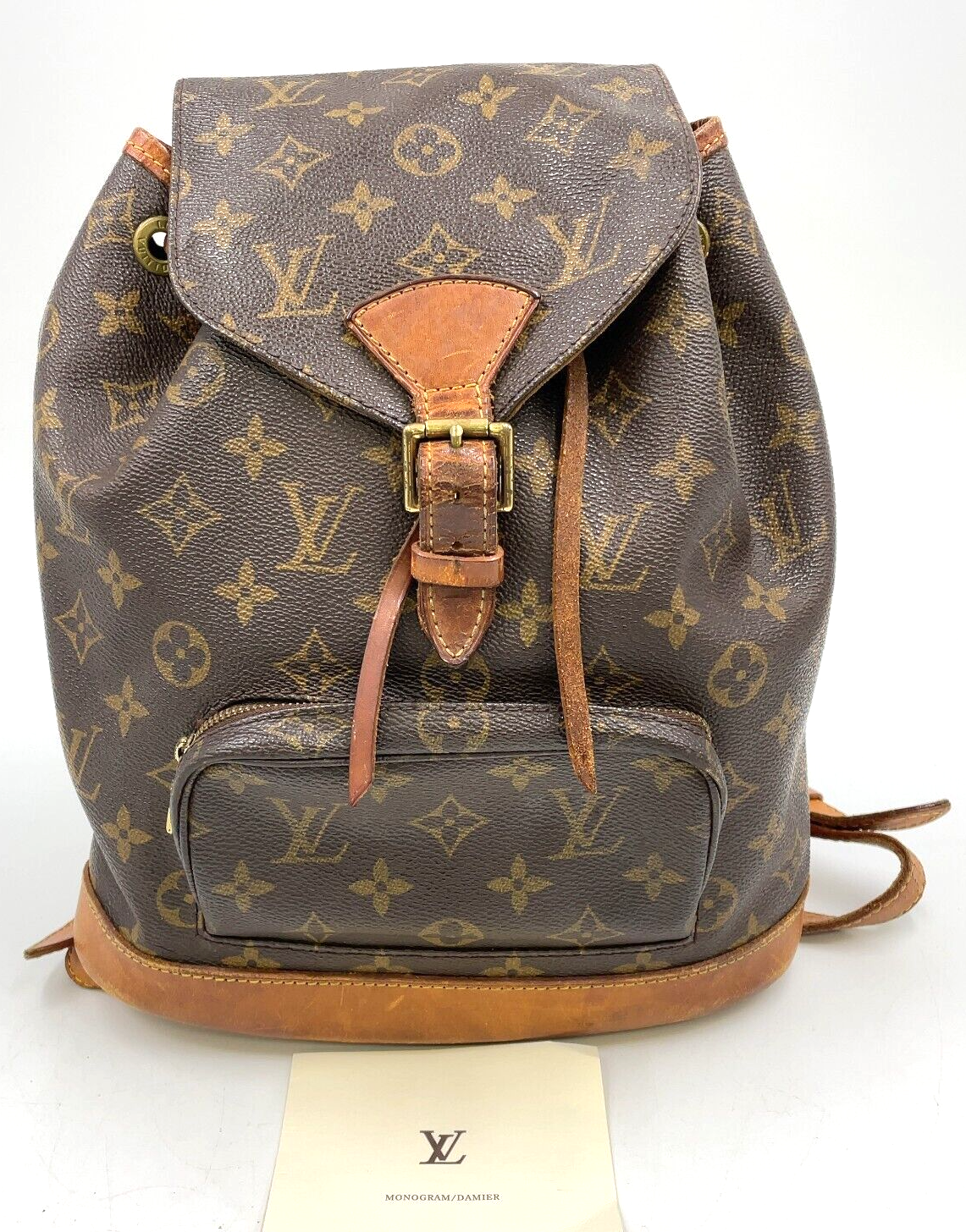 Original/Auth Louis Vuitton - Montsouris MM Rucksack - Klassisch - Monogramm