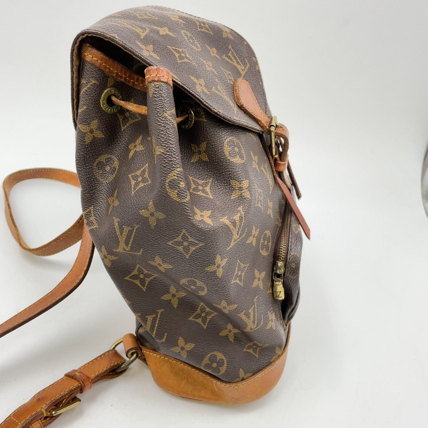 Original/Auth Louis Vuitton - Montsouris MM Rucksack - Klassisch - Monogramm