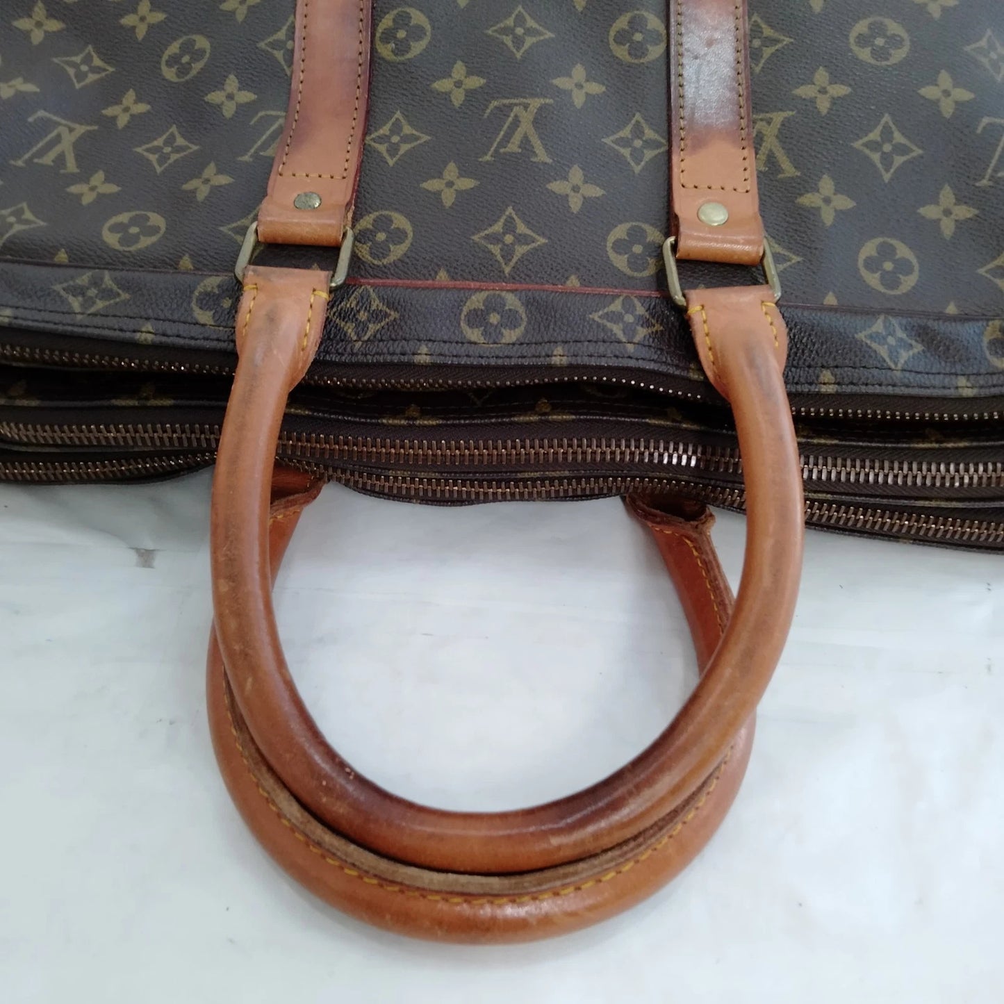 Original/Auth Louis Vuitton - Sac Trowa Posh 55 Boston Bag / Reise - Monogramm