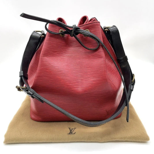 Original/Auth Louis Vuitton - Petit Noe Tasche - Klassisch - Epi Rot/Schwarz