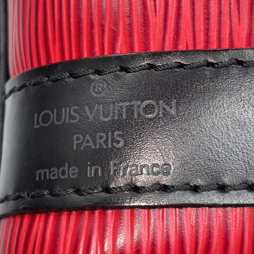 Original/Auth Louis Vuitton - Petit Noe Tasche - Klassisch - Epi Rot/Schwarz
