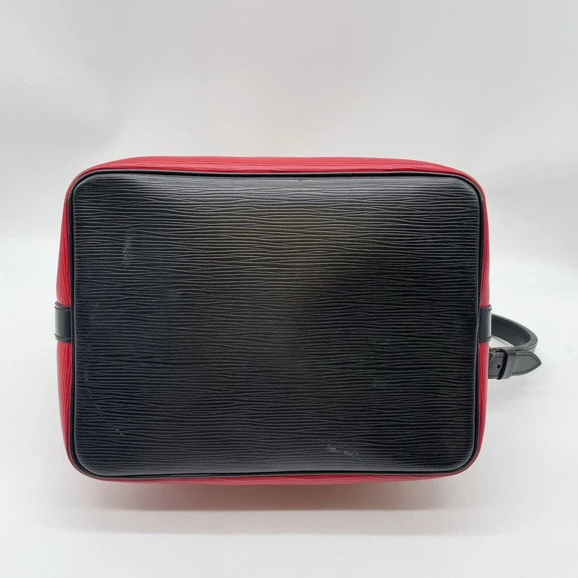 Original/Auth Louis Vuitton - Petit Noe Tasche - Klassisch - Epi Rot/Schwarz