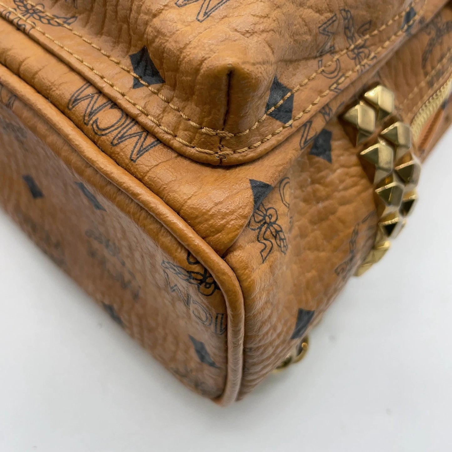 Original/Auth MCM - Vintage Visetos Rucksack - Monogramm Canvas