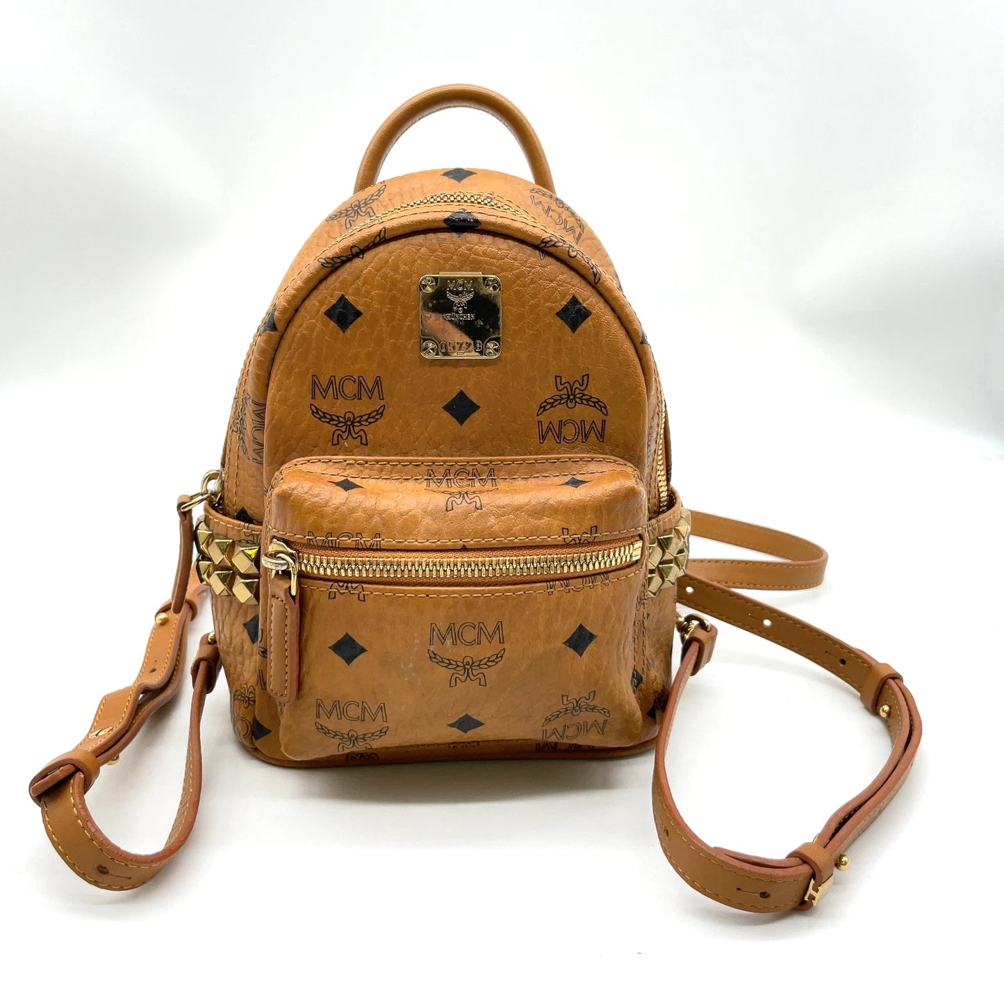 Original/Auth MCM - Vintage Visetos Rucksack - Monogramm Canvas