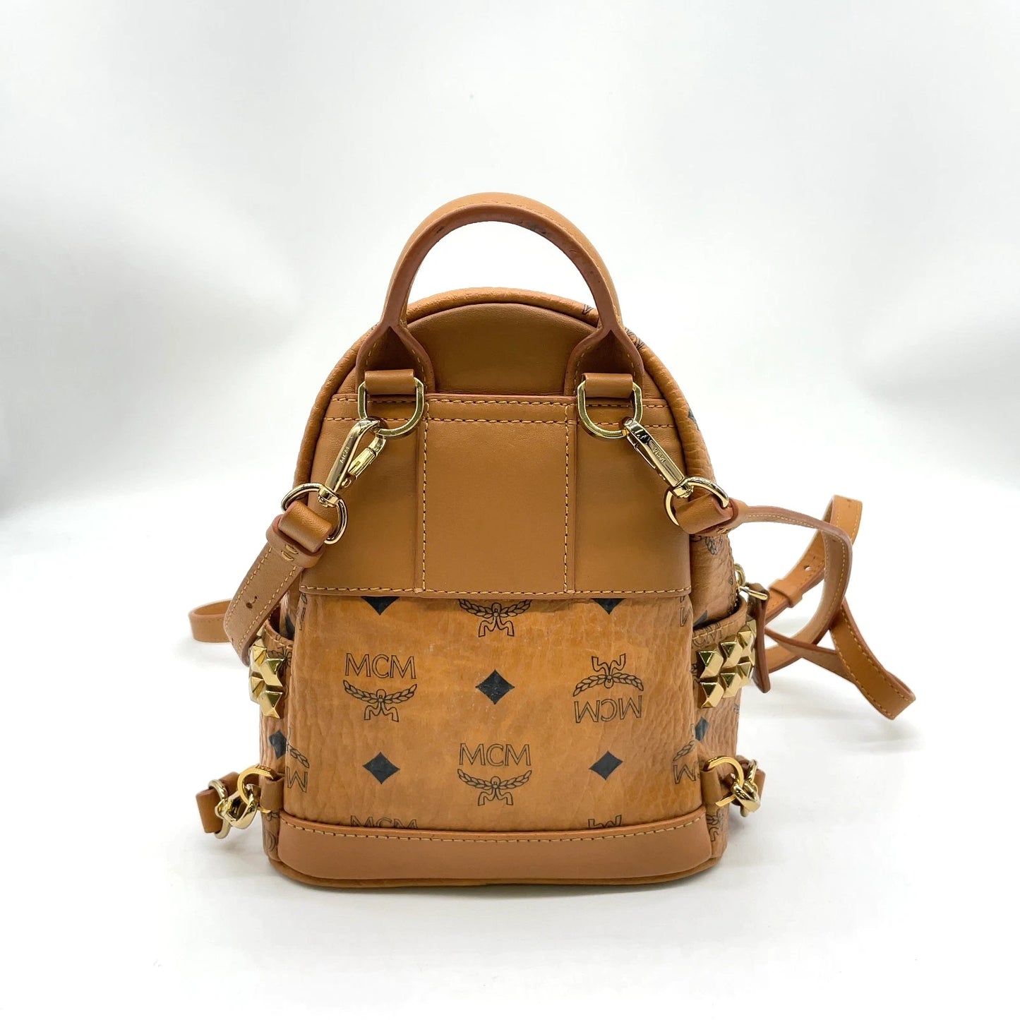 Original/Auth MCM - Vintage Visetos Rucksack - Monogramm Canvas