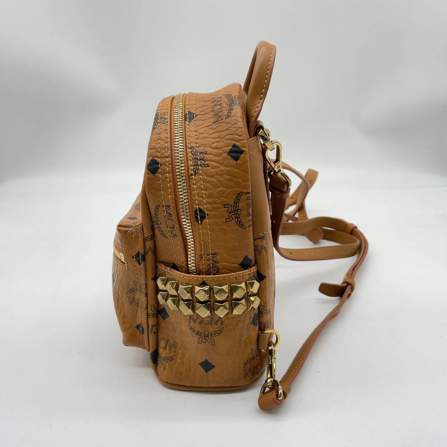 Original/Auth MCM - Vintage Visetos Rucksack - Monogramm Canvas