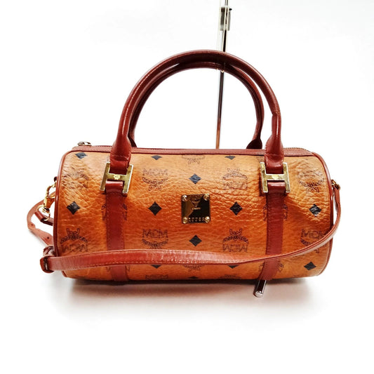 Original/Auth MCM - Vintage Visetos Papillon Bag - Monogramm Canvas mit Leder