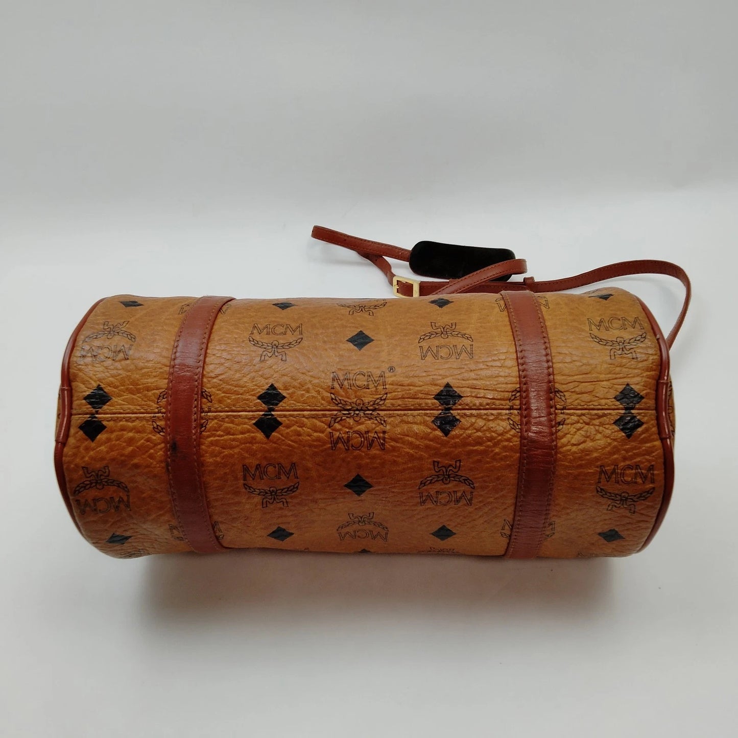 Original/Auth MCM - Vintage Visetos Papillon Bag - Monogramm Canvas mit Leder