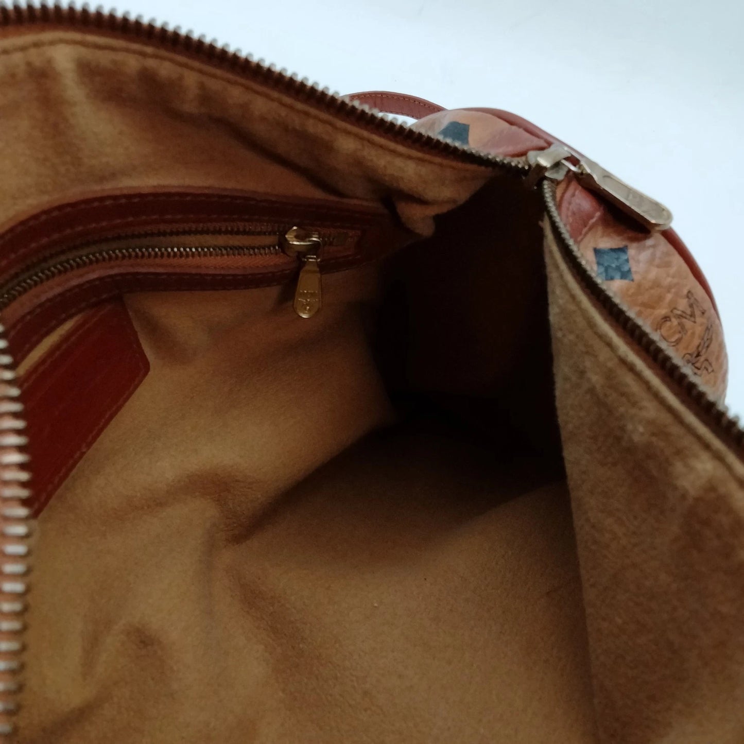 Original/Auth MCM - Vintage Visetos Papillon Bag - Monogramm Canvas mit Leder