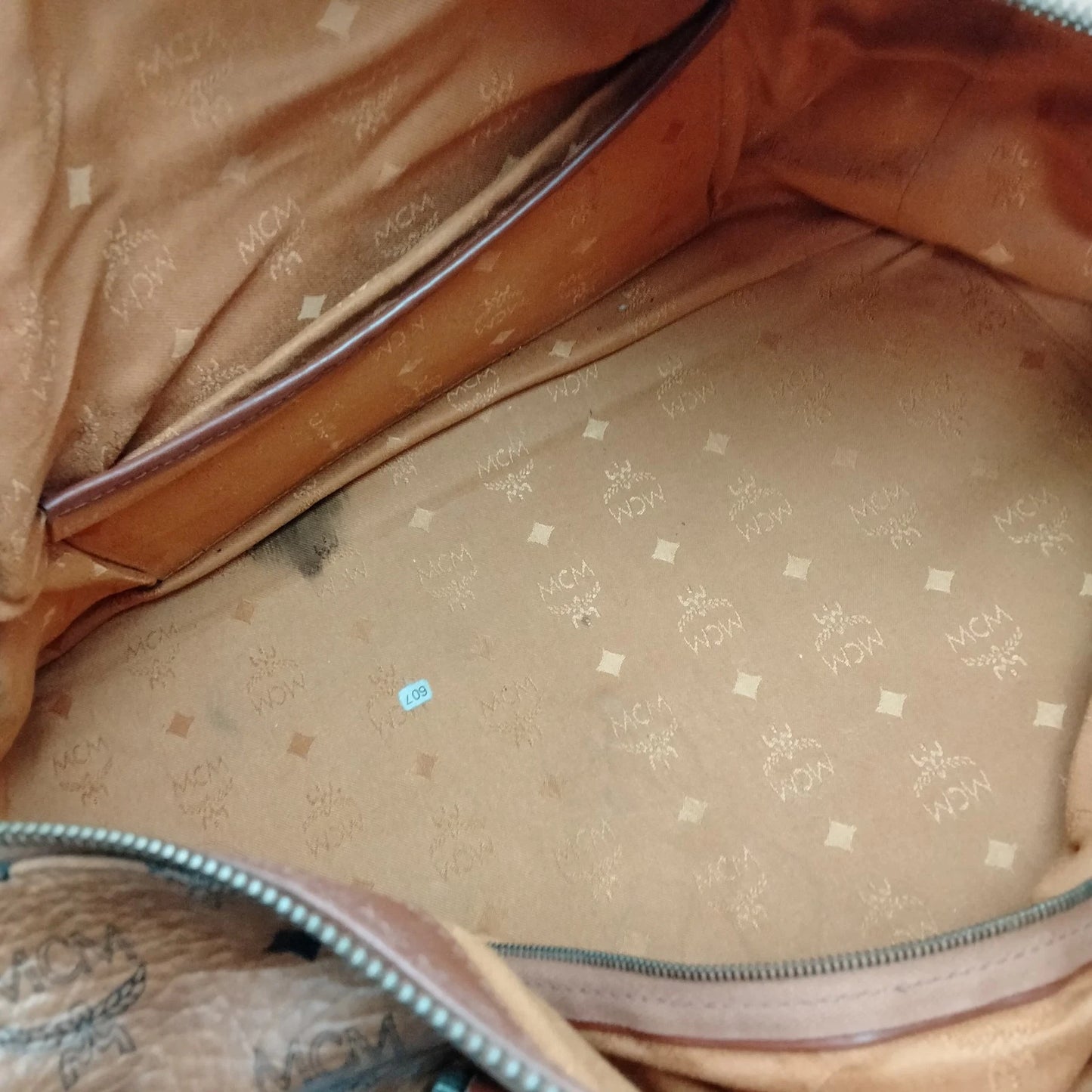 Original/Auth MCM - Vintage Boston Bag 40 - Monogramm Canvas mit Leder