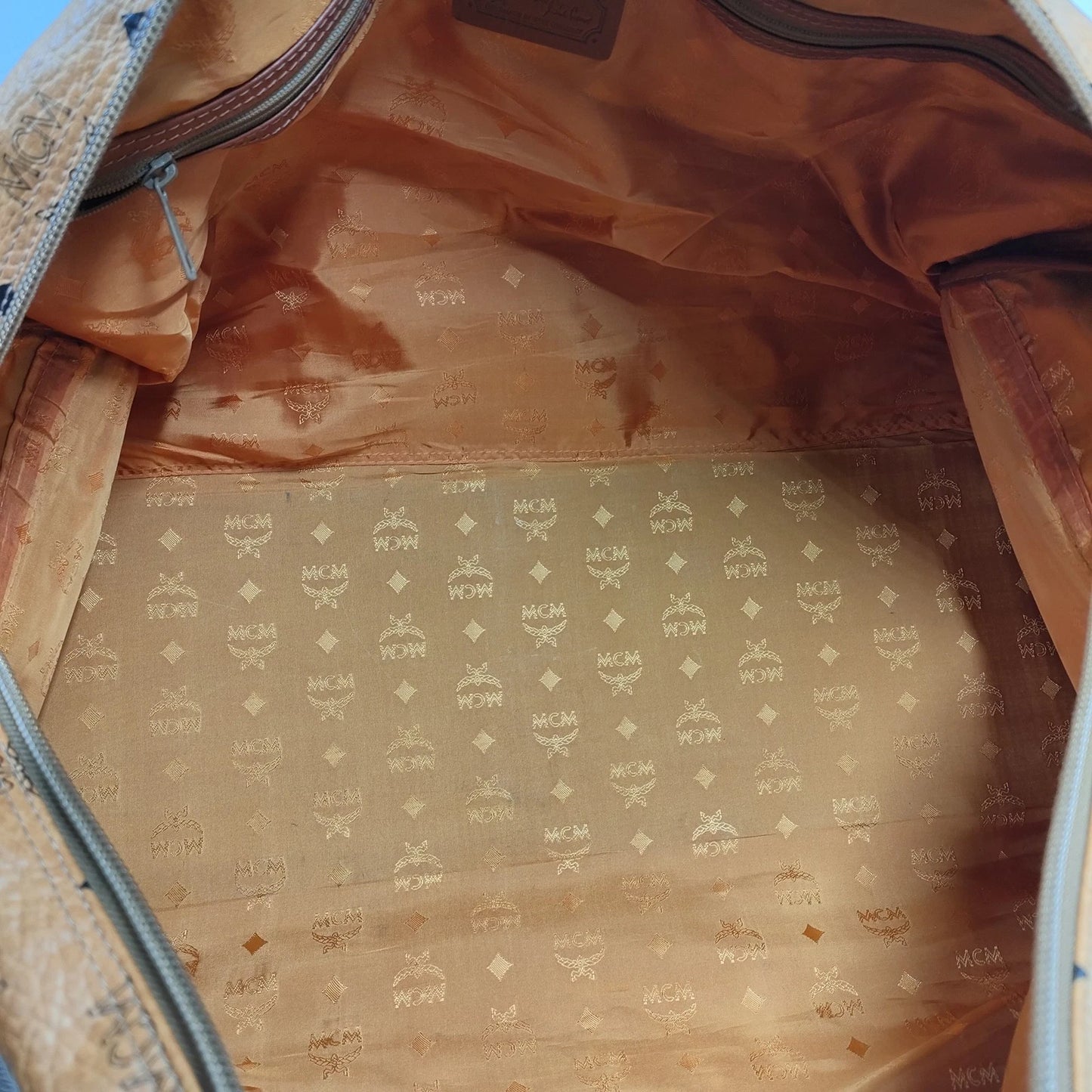 Original/Auth MCM - Vintage Boston Bag 55 - Monogramm Canvas mit Leder
