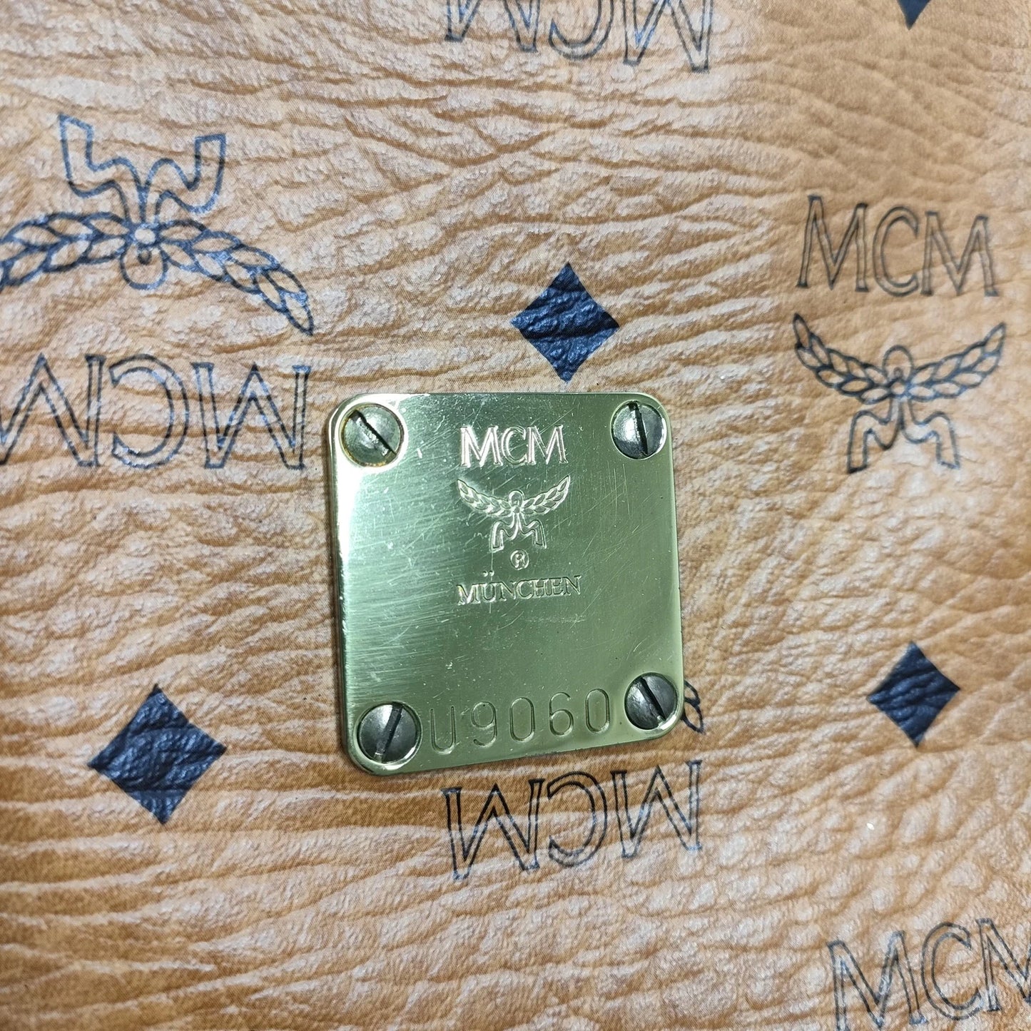 Original/Auth MCM - Vintage Boston Bag 55 - Monogramm Canvas mit Leder