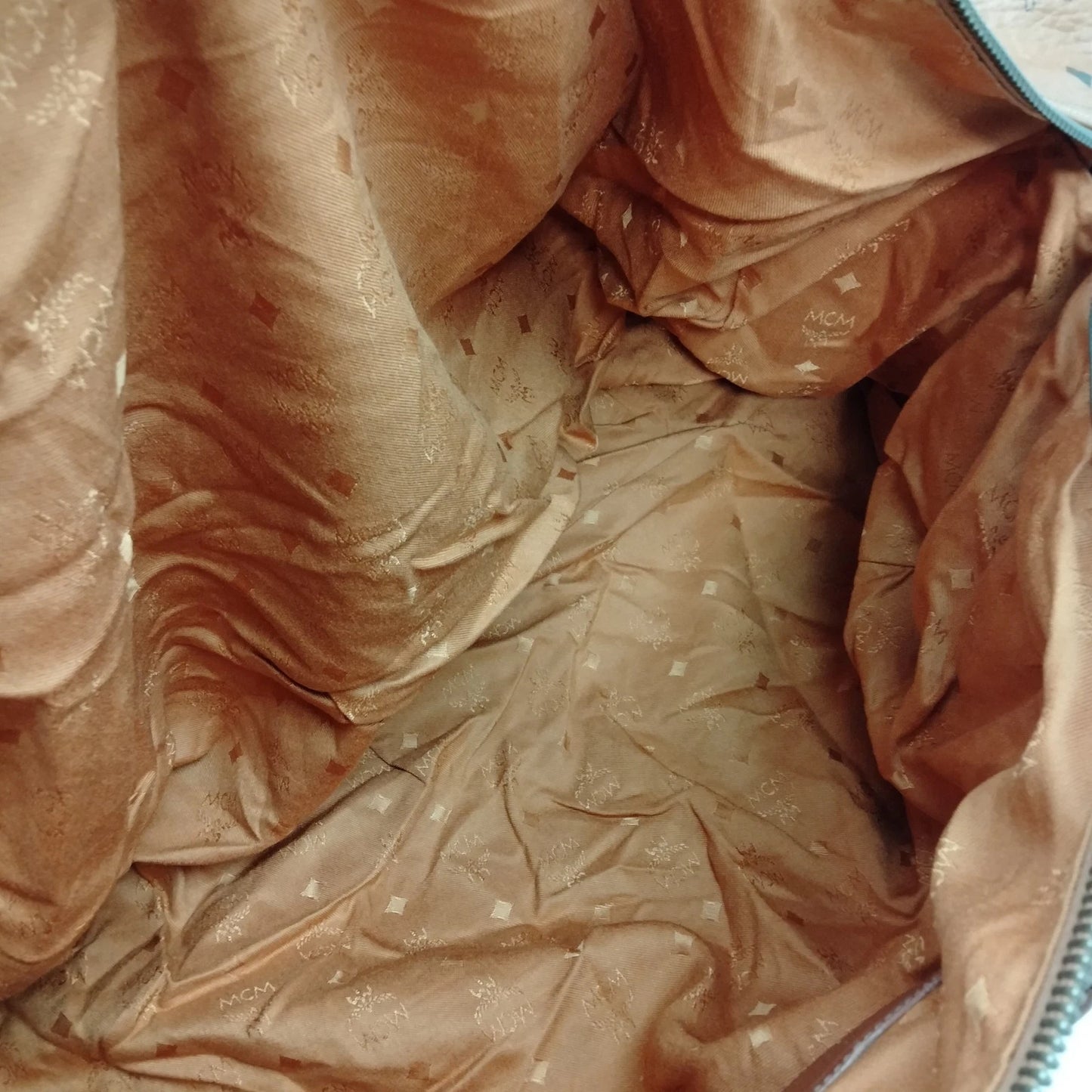 Original/Auth MCM - Vintage Visetos Boston Bag 60 - Monogramm Canvas mit Leder