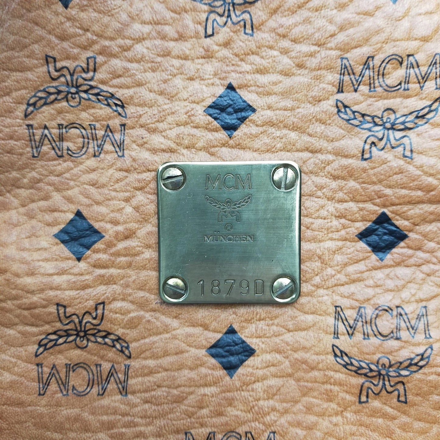 Original/Auth MCM - Vintage Boston Bag 55 - Monogramm Canvas mit Leder