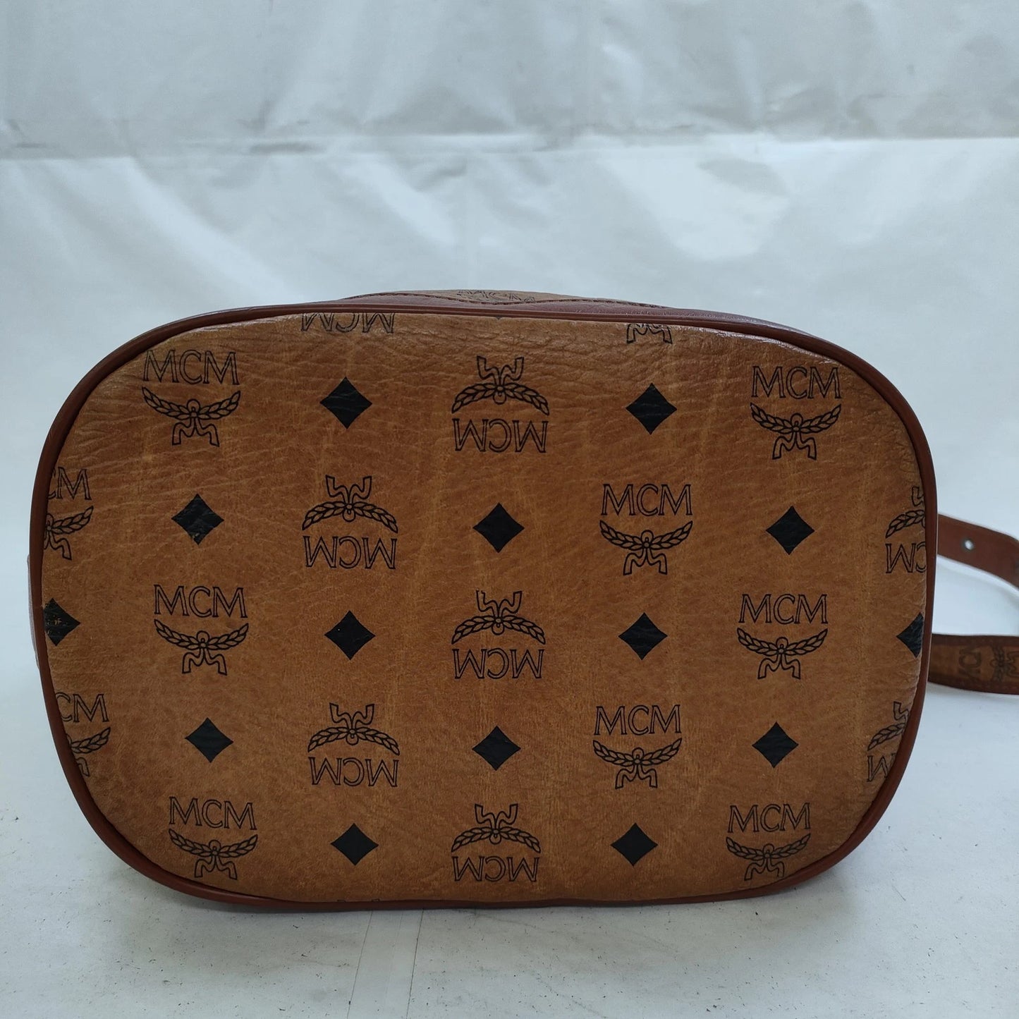 Original/Auth MCM - Vintage Visetos Bucket Bag - Monogramm Canvas mit Leder