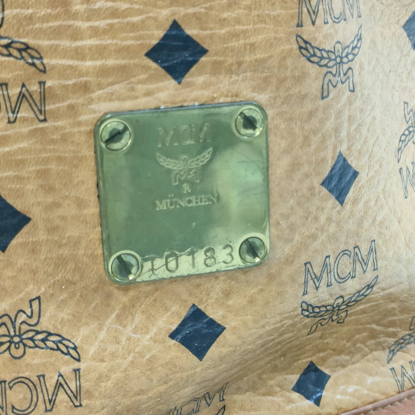 Original/Auth MCM - Vintage Visetos Bucket Bag - Monogramm Canvas mit Leder