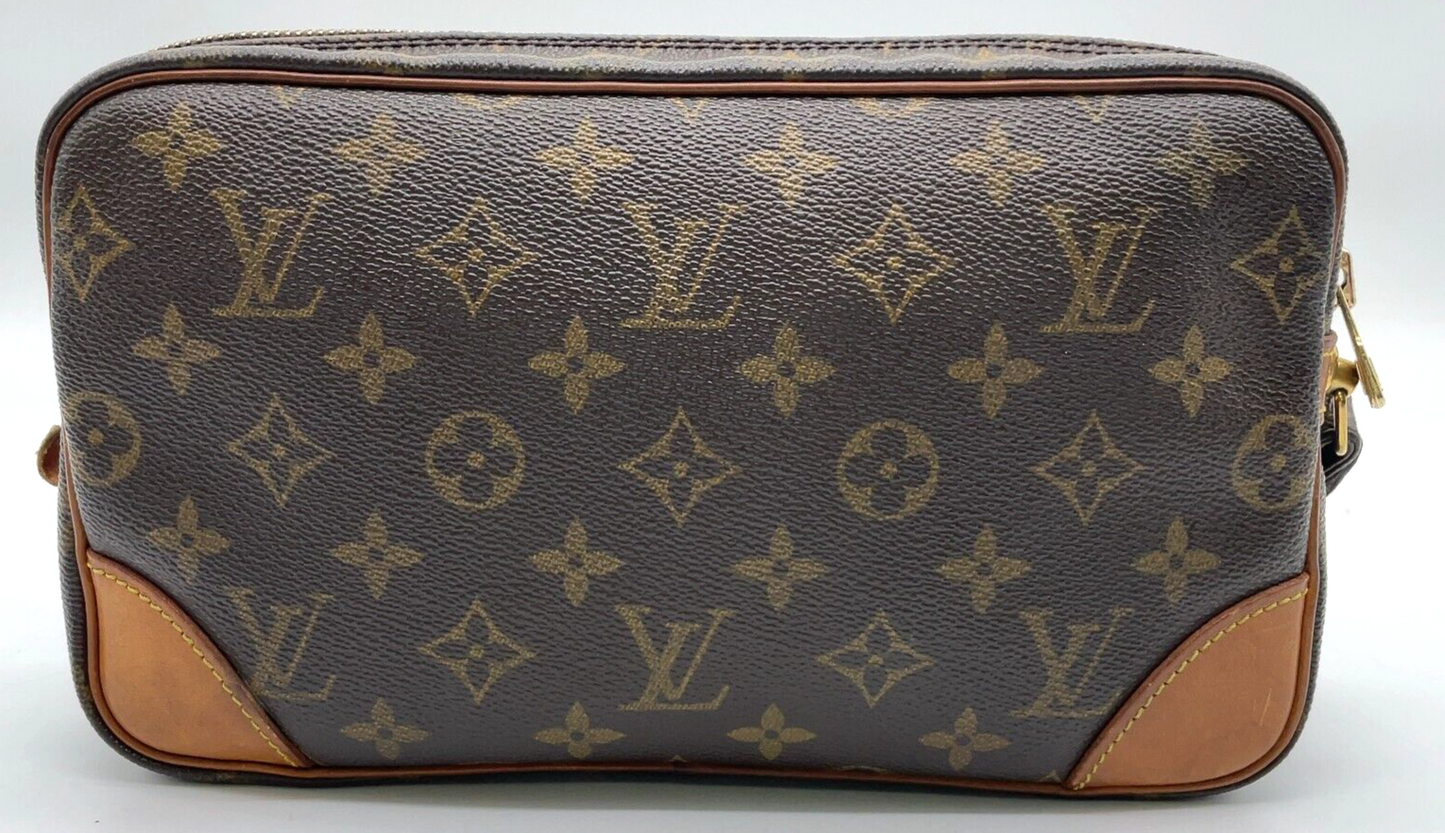 Original/Auth Louis Vuitton - Marly Dragonne GM Clutch Bag - Klassisch - Monogramm