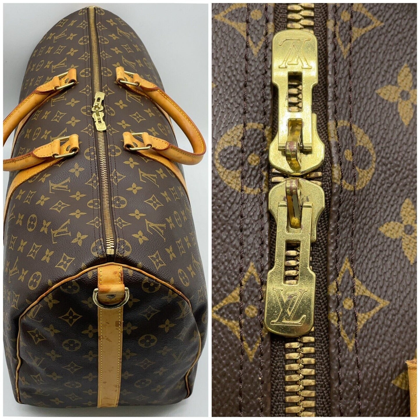 Original/Auth Louis Vuitton - Keepall Bandouliere 50 - Klassisch - Monogramm