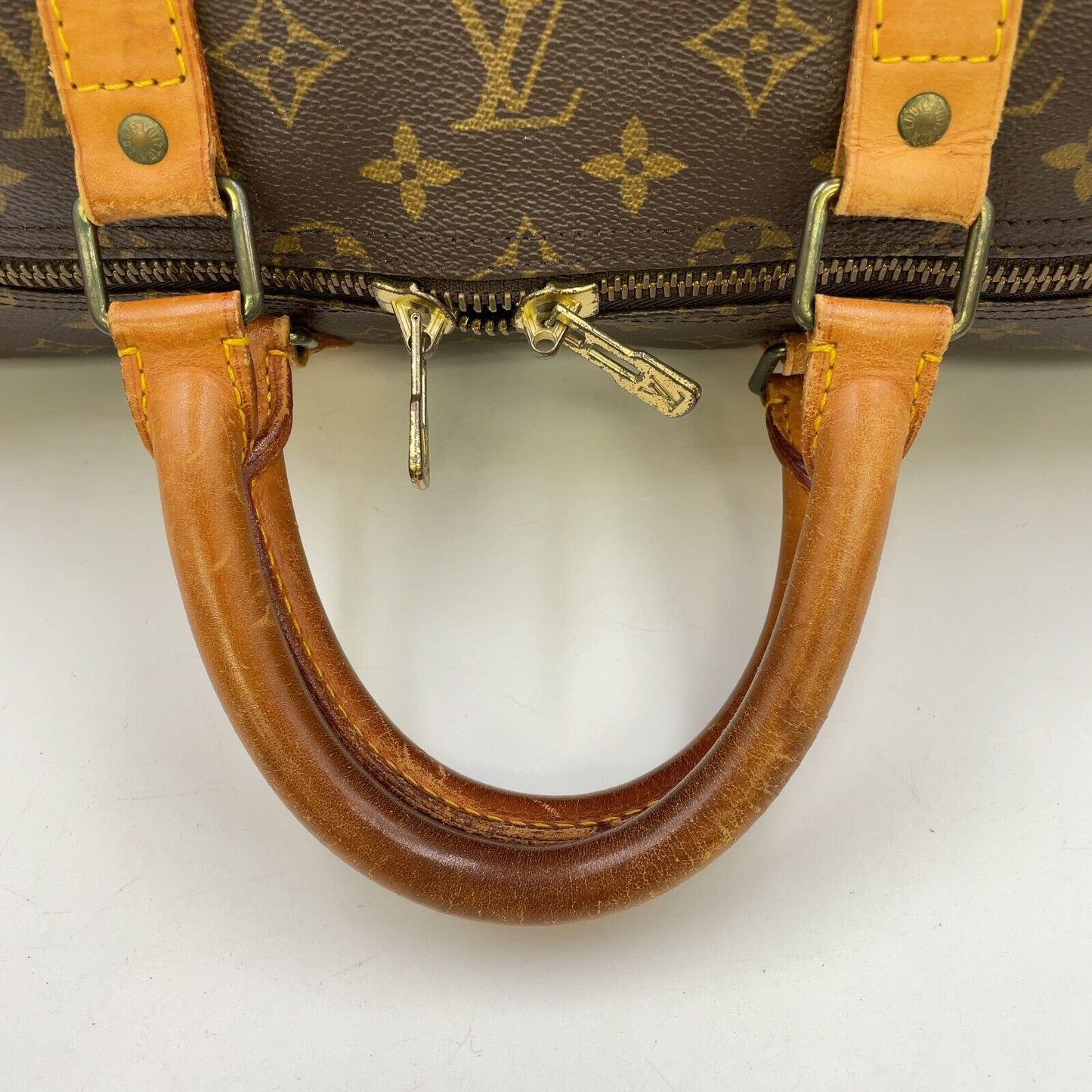 Original/Auth Louis Vuitton - Keepall 55 Boston Tasche - Klassisch - Monogramm