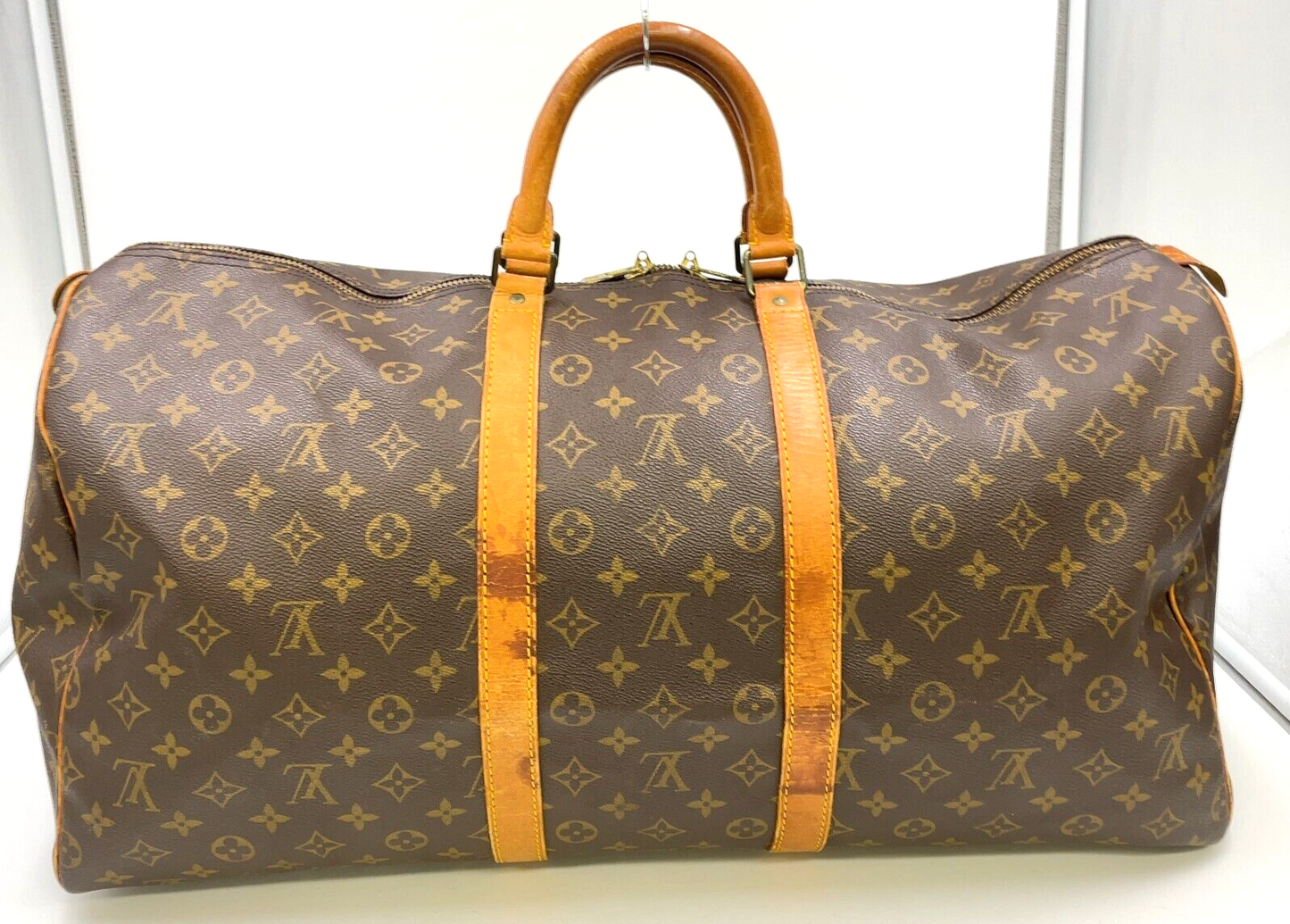 Original/Auth Louis Vuitton - Keepall 55 Boston Tasche - Klassisch - Monogramm