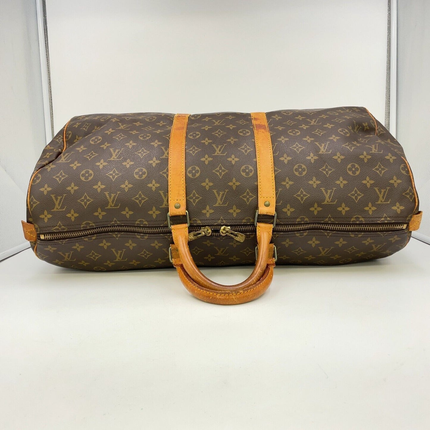 Original/Auth Louis Vuitton - Keepall 55 Boston Tasche - Klassisch - Monogramm