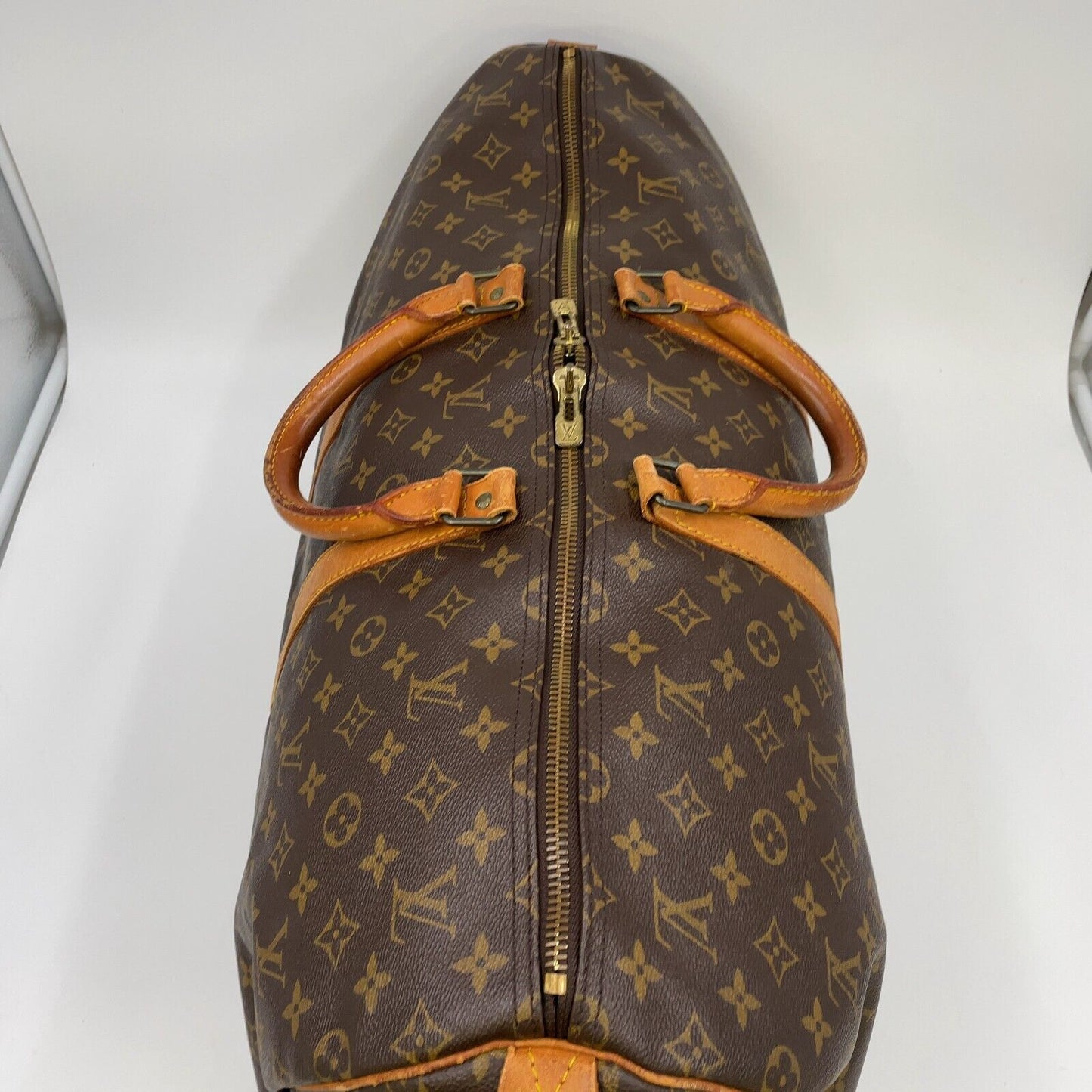 Original/Auth Louis Vuitton - Keepall 55 Boston Tasche - Klassisch - Monogramm