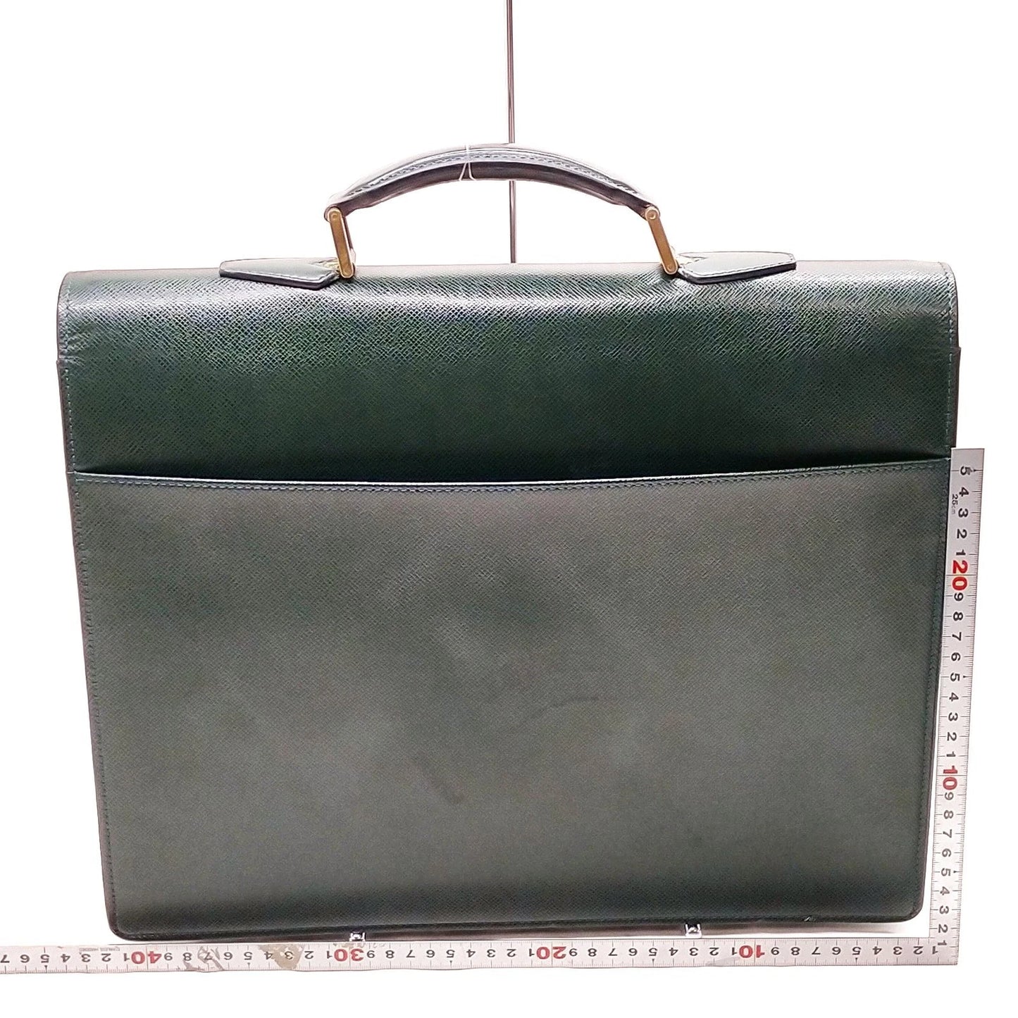 Original/Auth Louis Vuitton - Moskova Business Bag - Klassisch - Grün Taiga