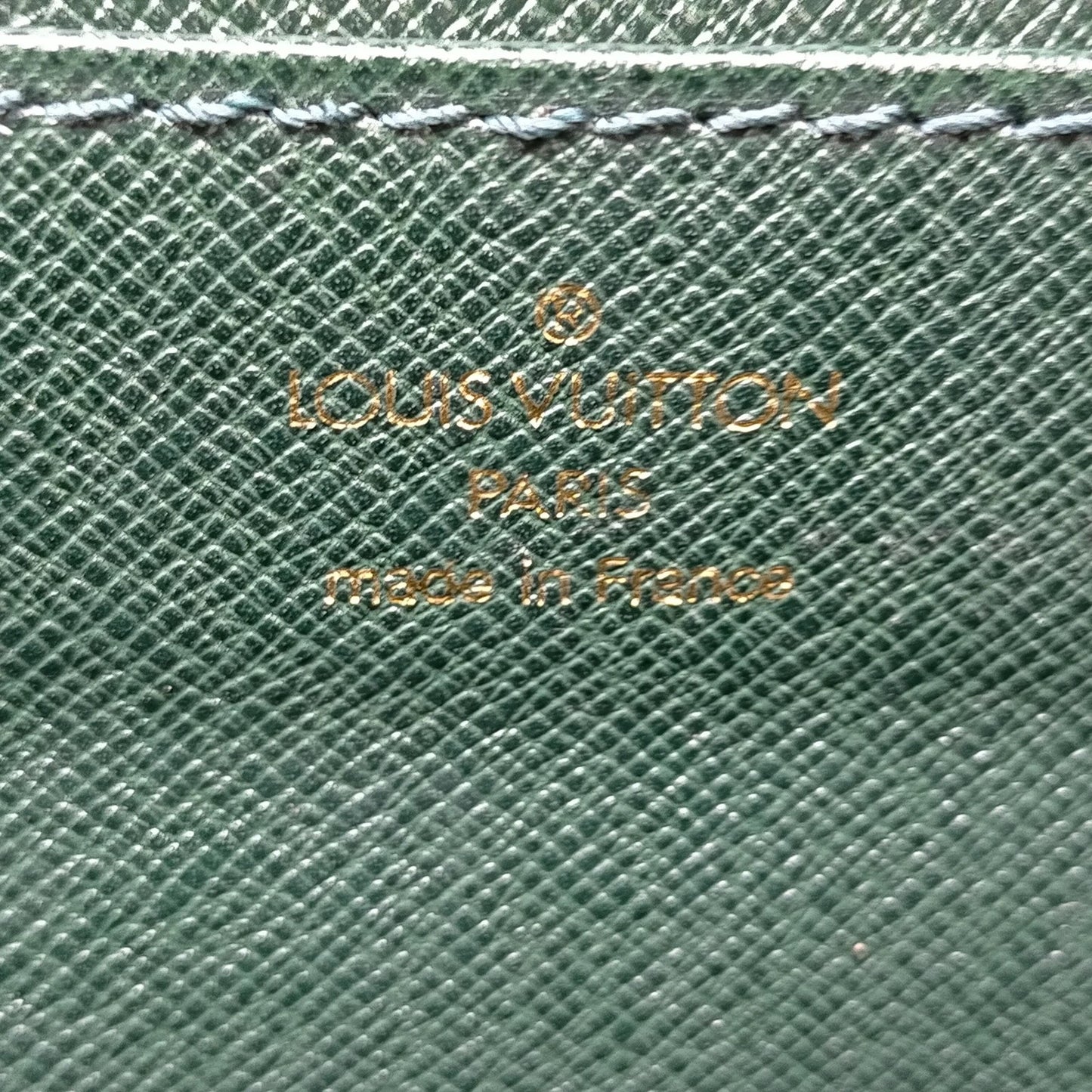 Original/Auth Louis Vuitton - Moskova Business Bag - Klassisch - Grün Taiga