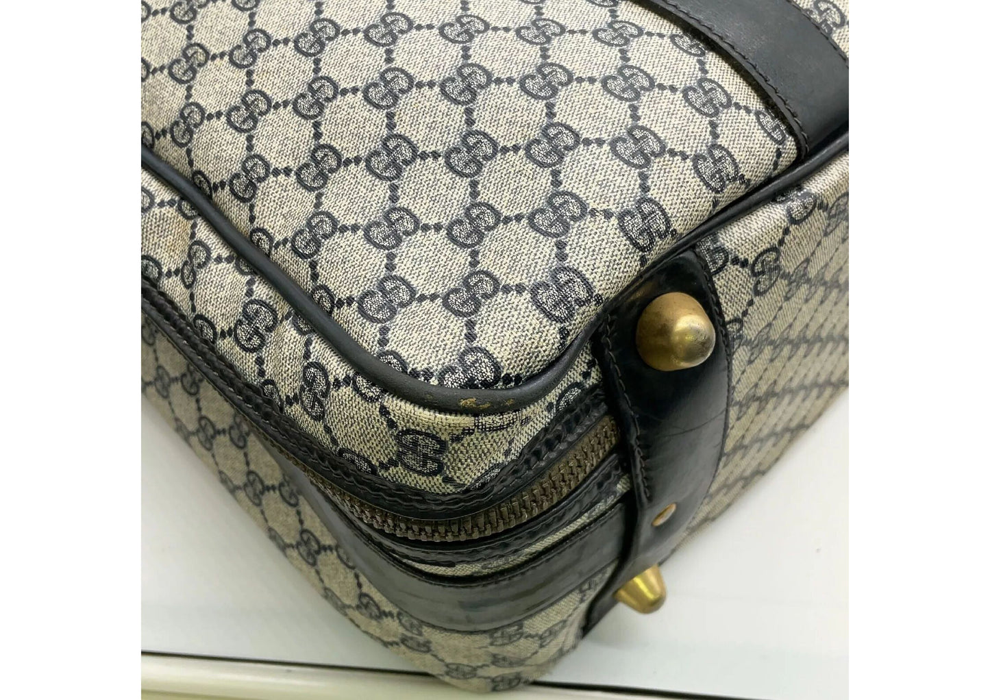 Original/Auth Gucci - 72 Reisetasche / weicher Koffer - Klassisch - GG Gucci Supreme