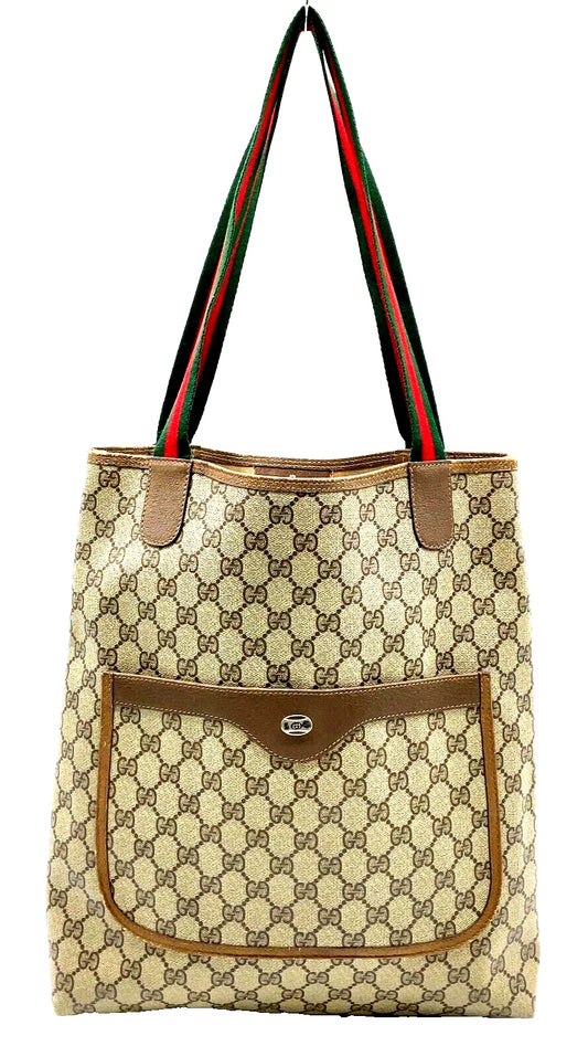 Original/Auth Gucci - Tote Bag Schultertasche - Klassisch - GG Supreme Sherry Line