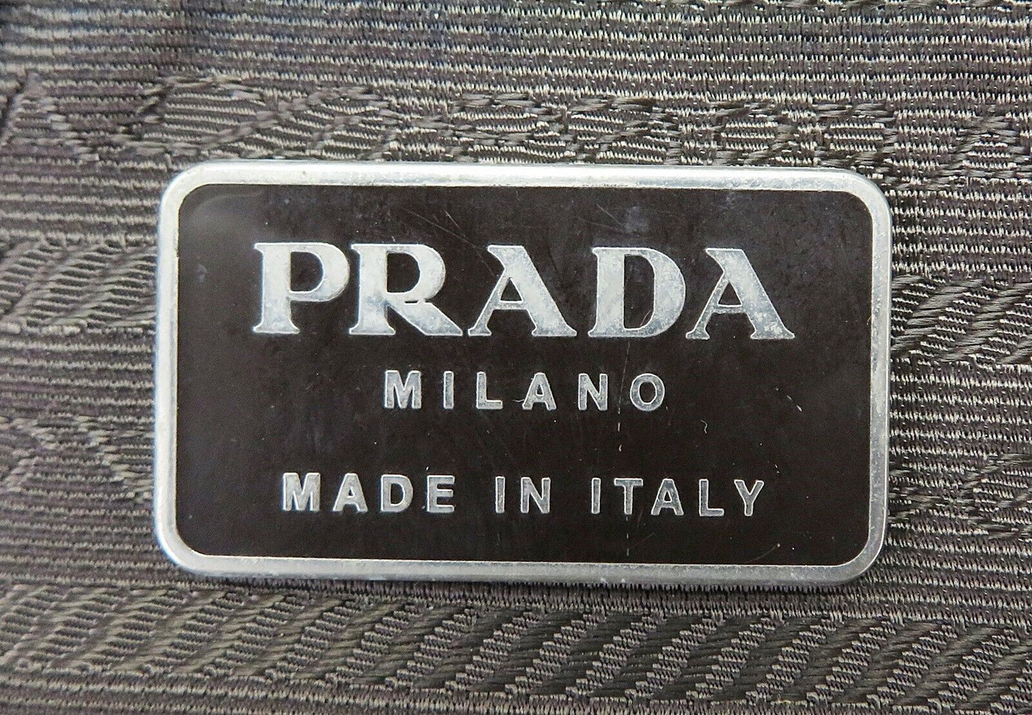 Original/Auth Prada - Rucksack - Klassisch - Nylon/Leder - Grün/Braun