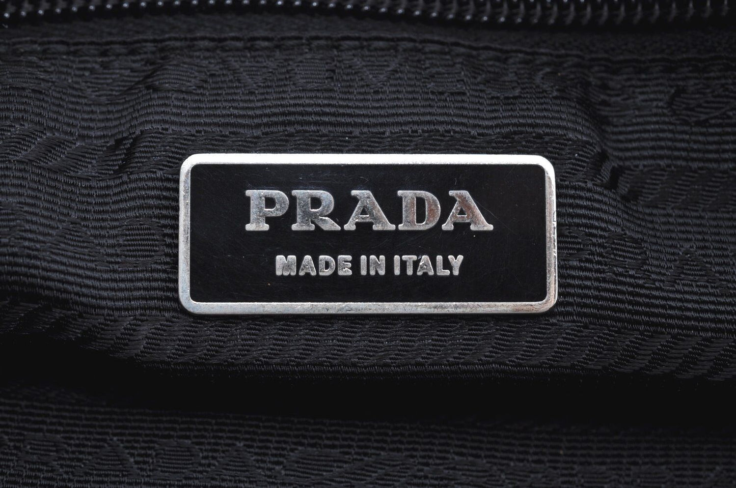 Original/Auth Prada - Tessuto Umhängetasche - Nylon / Leder - Schwarz