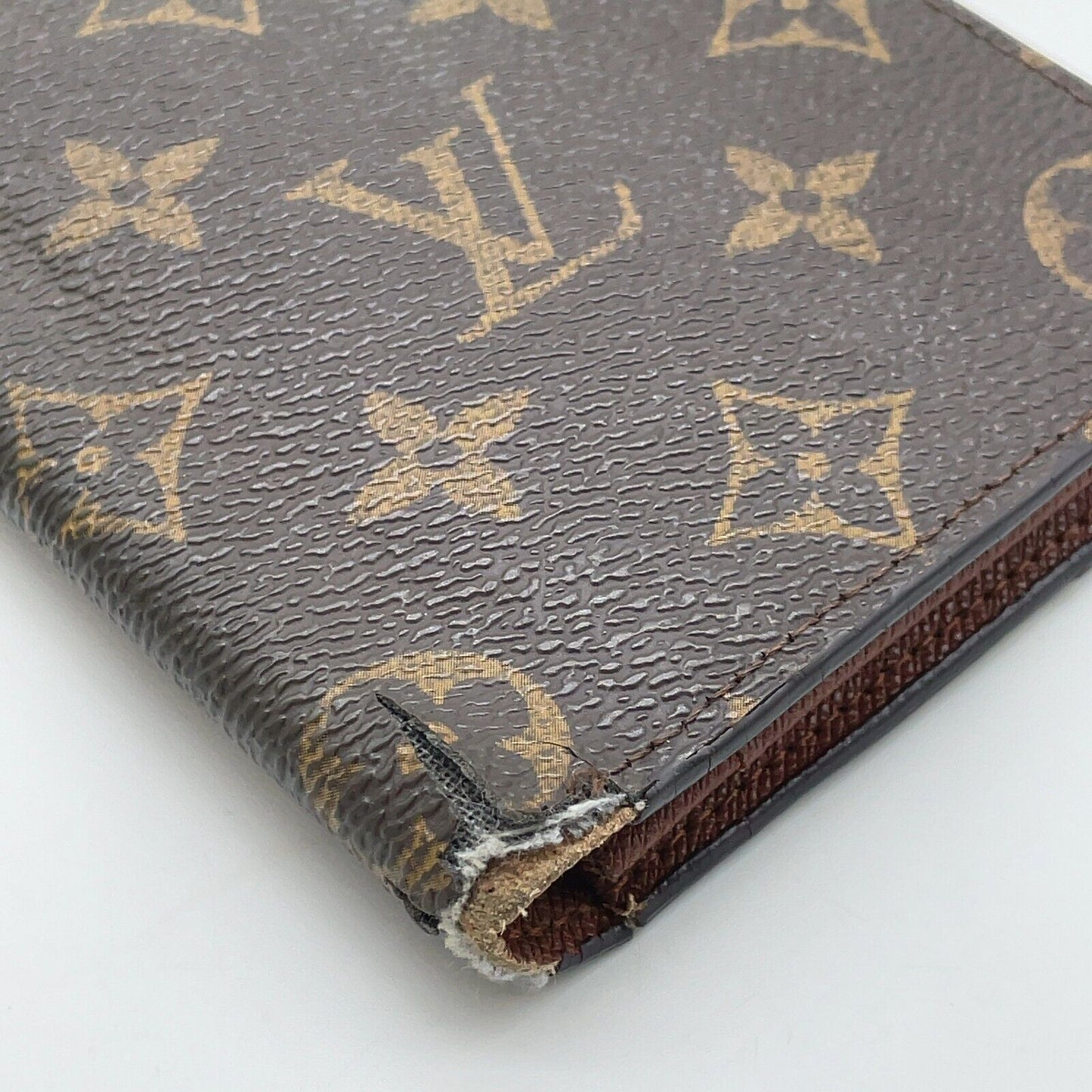 Original/Auth Louis Vuitton - Porte Cult Credi Bi-Fold Geldbörse - Klassisch - Monogramm