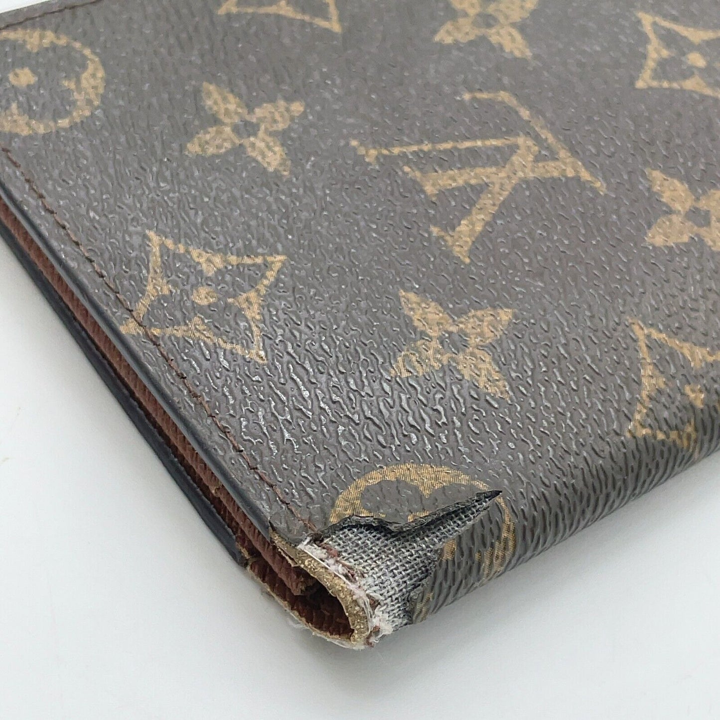 Original/Auth Louis Vuitton - Porte Cult Credi Bi-Fold Geldbörse - Klassisch - Monogramm