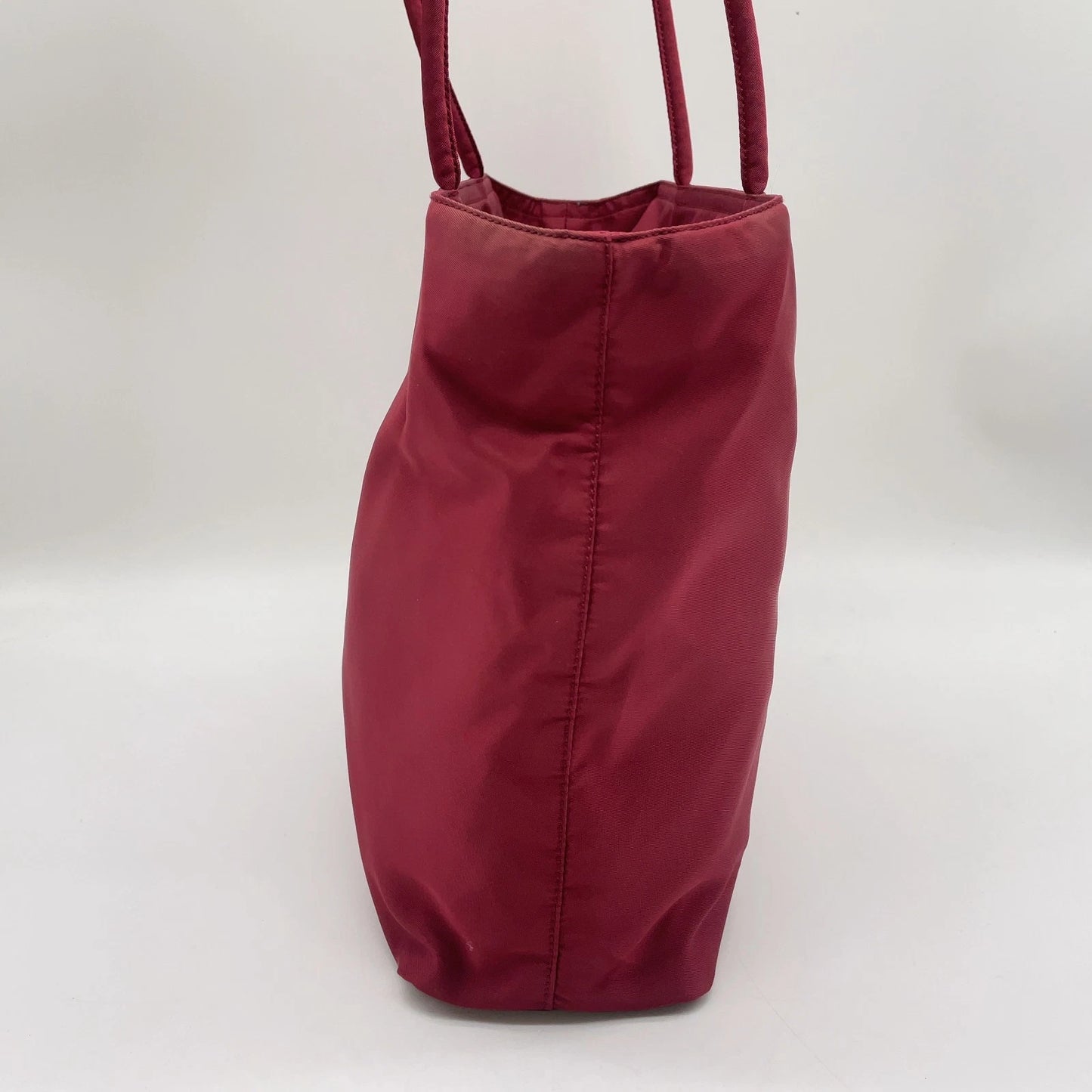 Original/Auth Prada - Tessuto Schultertasche - Klassisch - Nylon - Beere