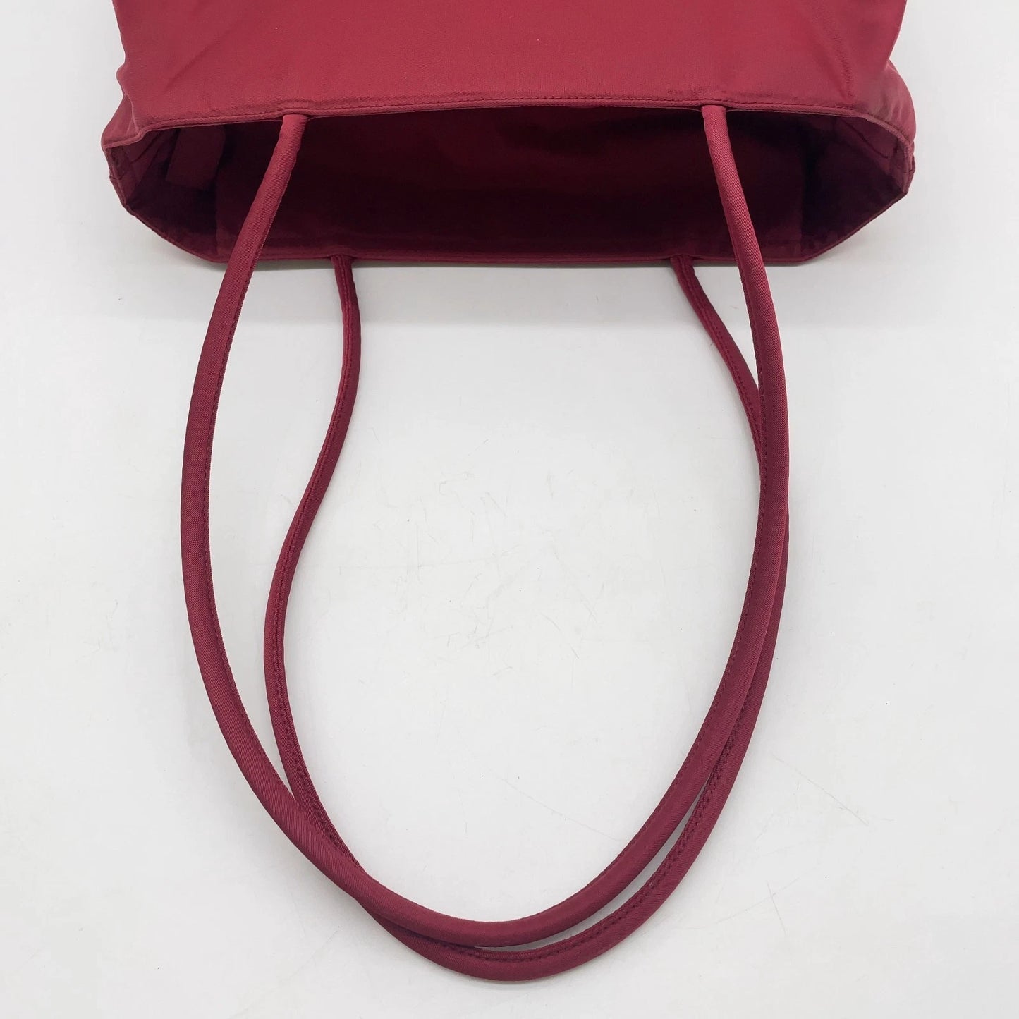 Original/Auth Prada - Tessuto Schultertasche - Klassisch - Nylon - Beere