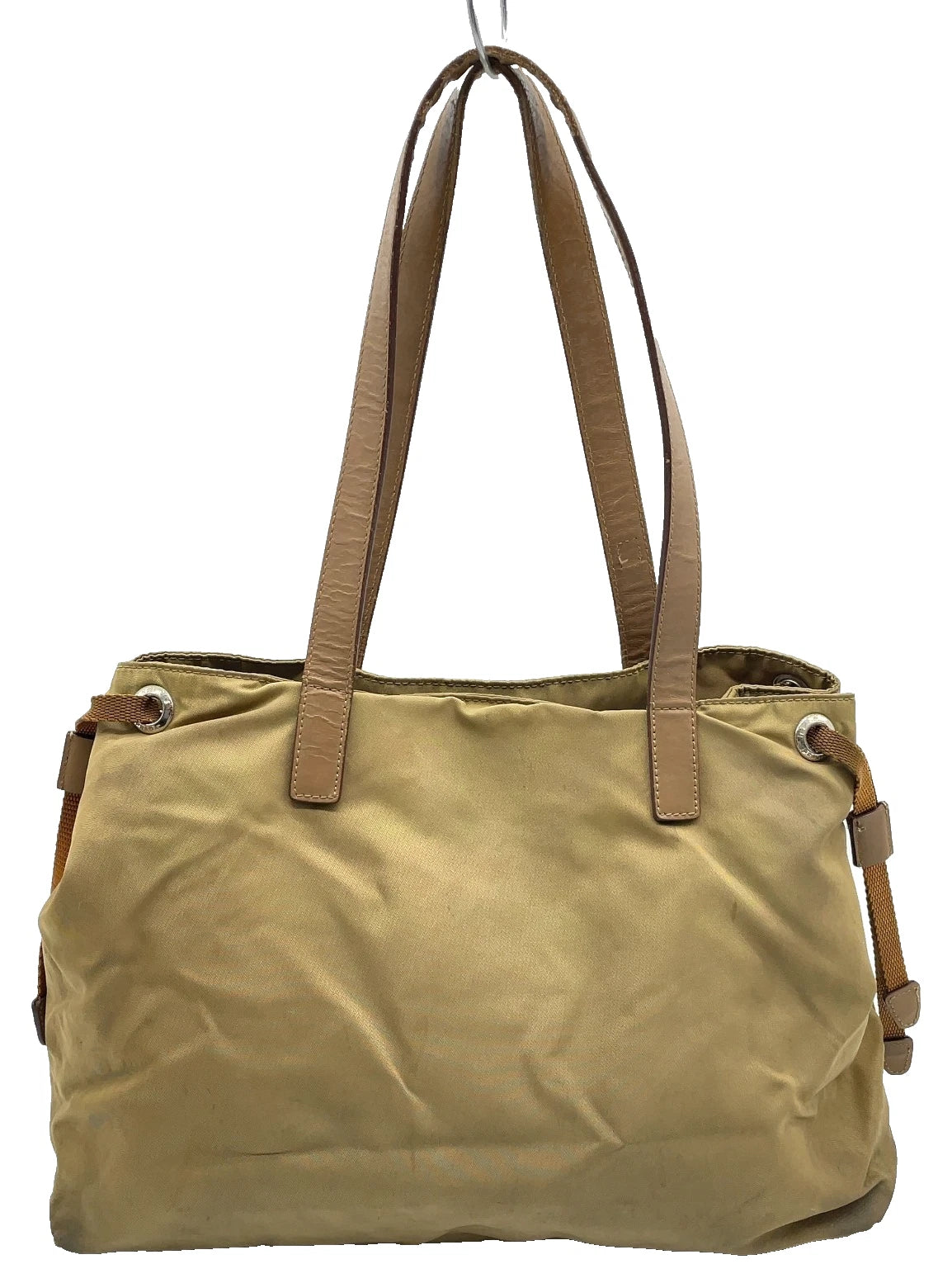 Original/Auth Prada - Tessuto Handtasche - Klassisch - Nylon / Leder - Beige