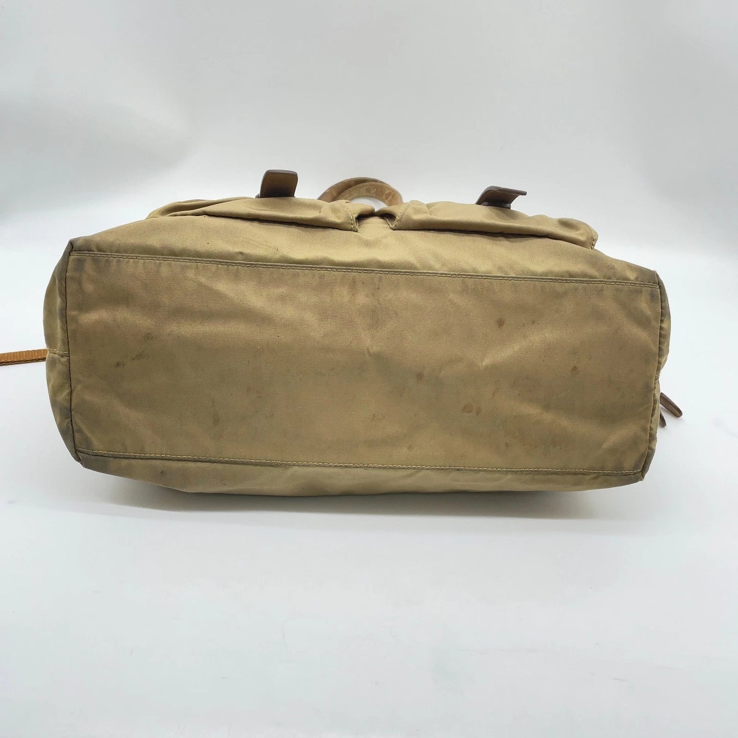 Original/Auth Prada - Tessuto Handtasche - Klassisch - Nylon / Leder - Beige