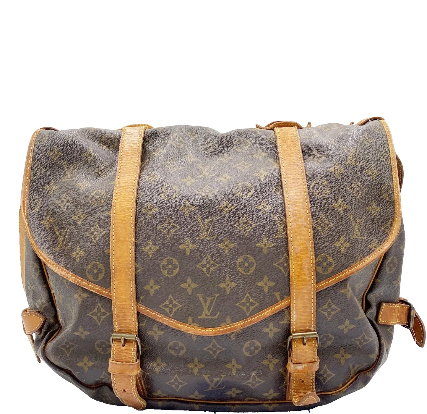 Original/Auth Louis Vuitton - Saumur 43 Schultertasche - Klassisch - Monogramm