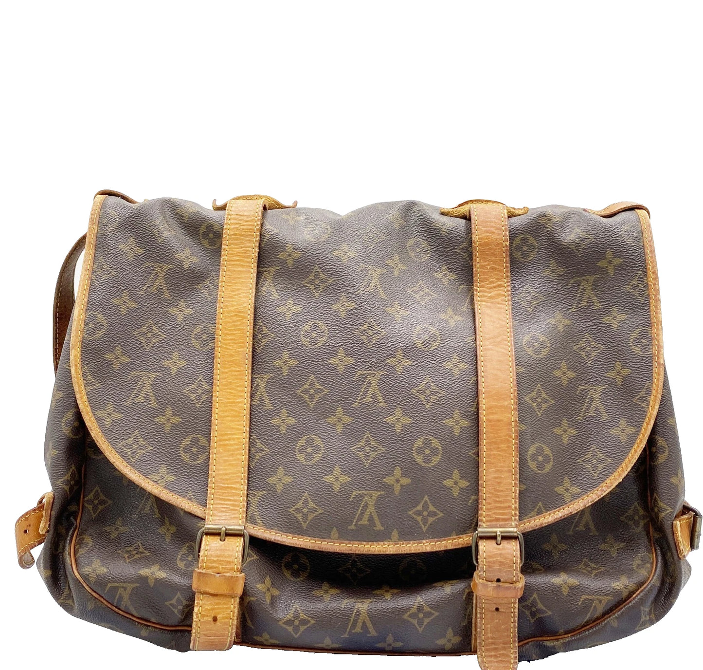 Original/Auth Louis Vuitton - Saumur 43 Schultertasche - Klassisch - Monogramm