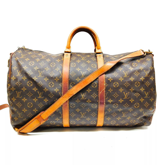 Original/Auth Louis Vuitton - Keepall Bandouliere 55 - Klassisch - Monogramm