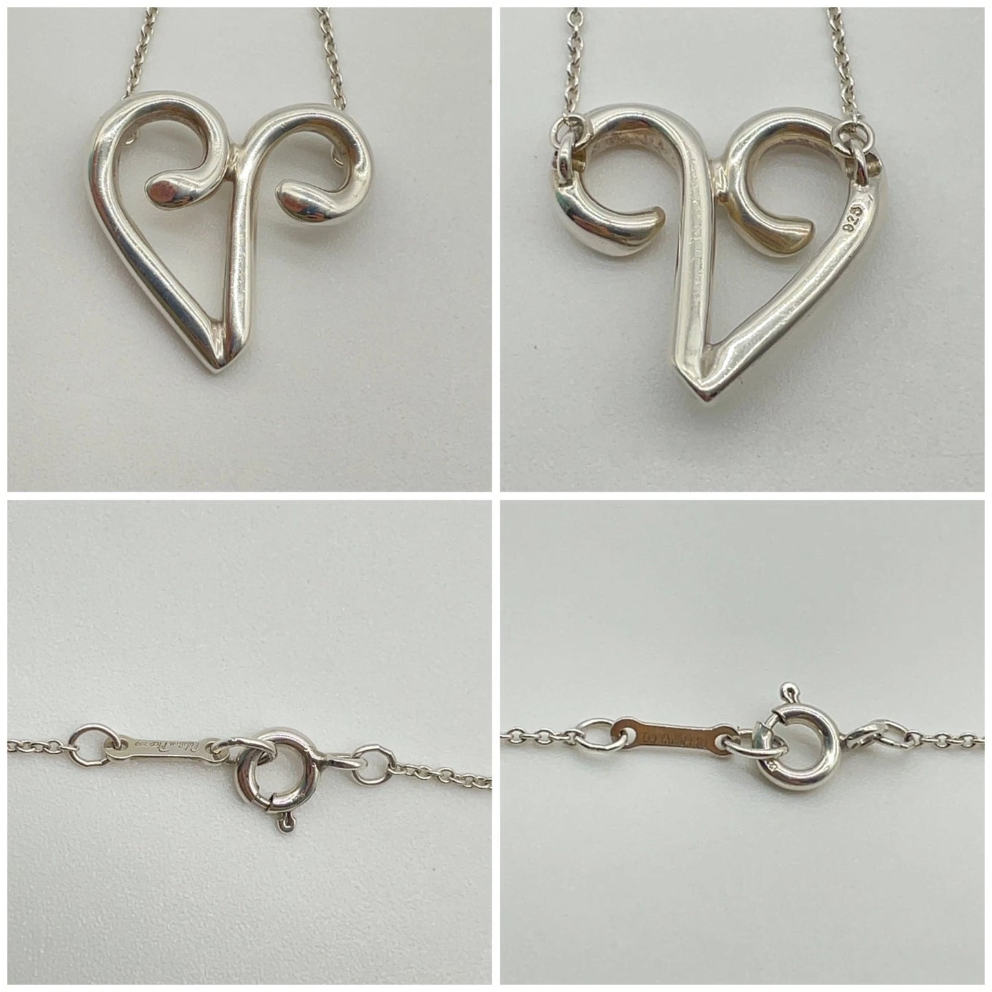 Original/Auth Tiffany & Co. - Halskette mit Anhänger - 925 Silber - 45 cm Kette