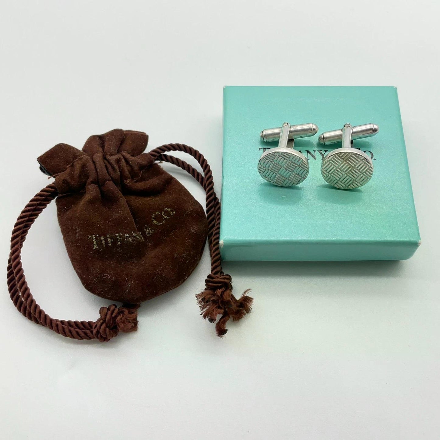 Original/Auth Tiffany & Co. - Manschettenknöpfe - 925 Silber