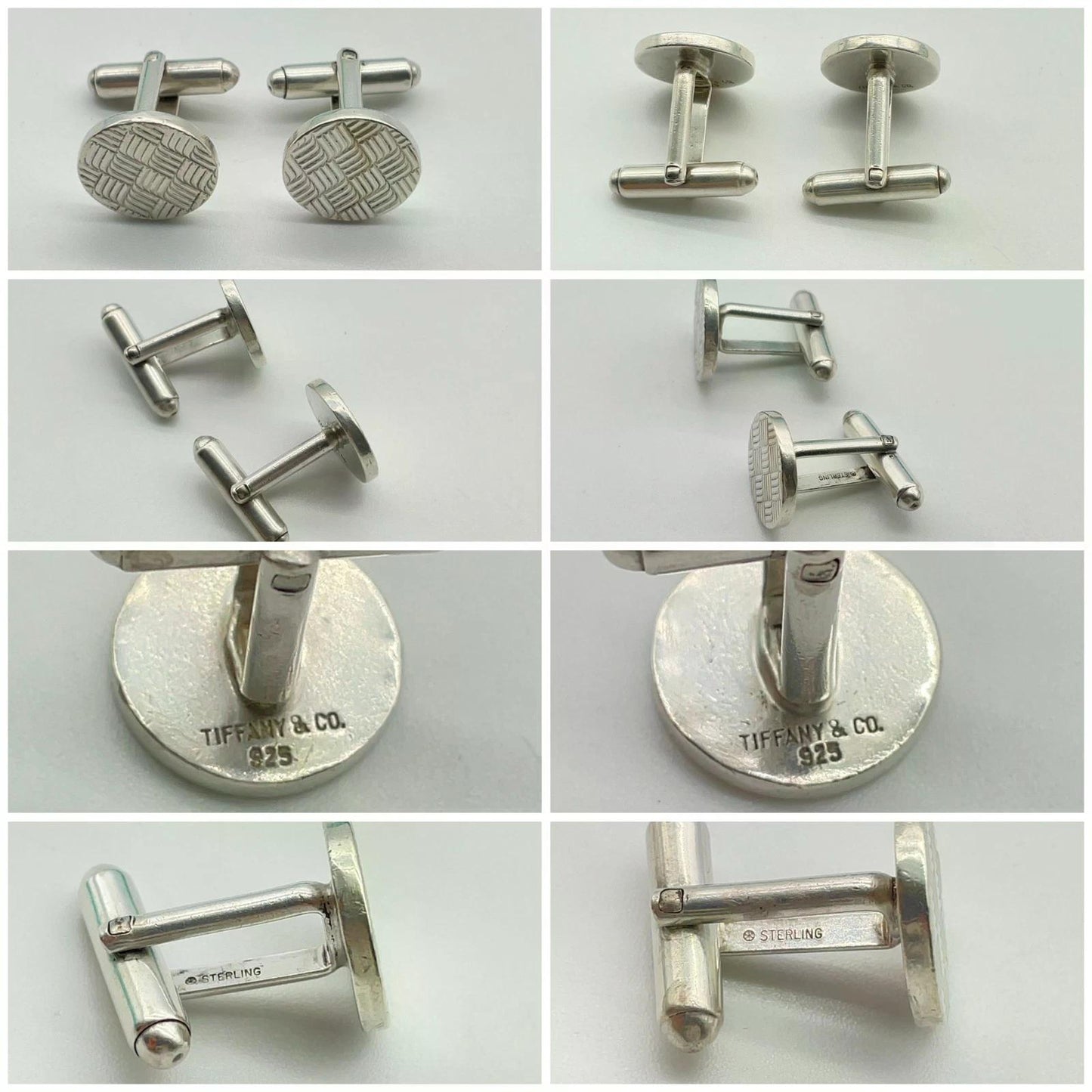 Original/Auth Tiffany & Co. - Manschettenknöpfe - 925 Silber