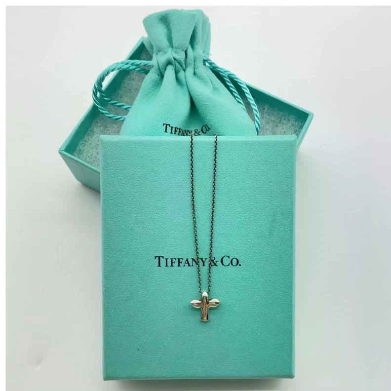 Original/Auth Tiffany & Co. - Halskette mit Anhänger - 925 Silber - 40 cm Kette