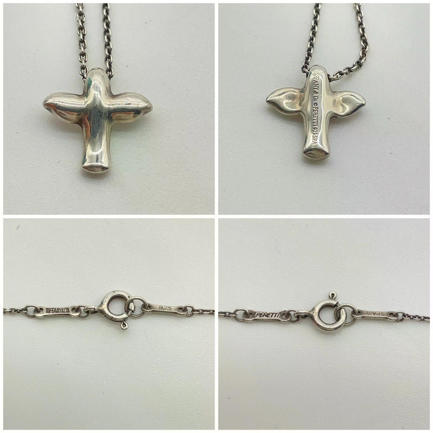 Original/Auth Tiffany & Co. - Halskette mit Anhänger - 925 Silber - 40 cm Kette