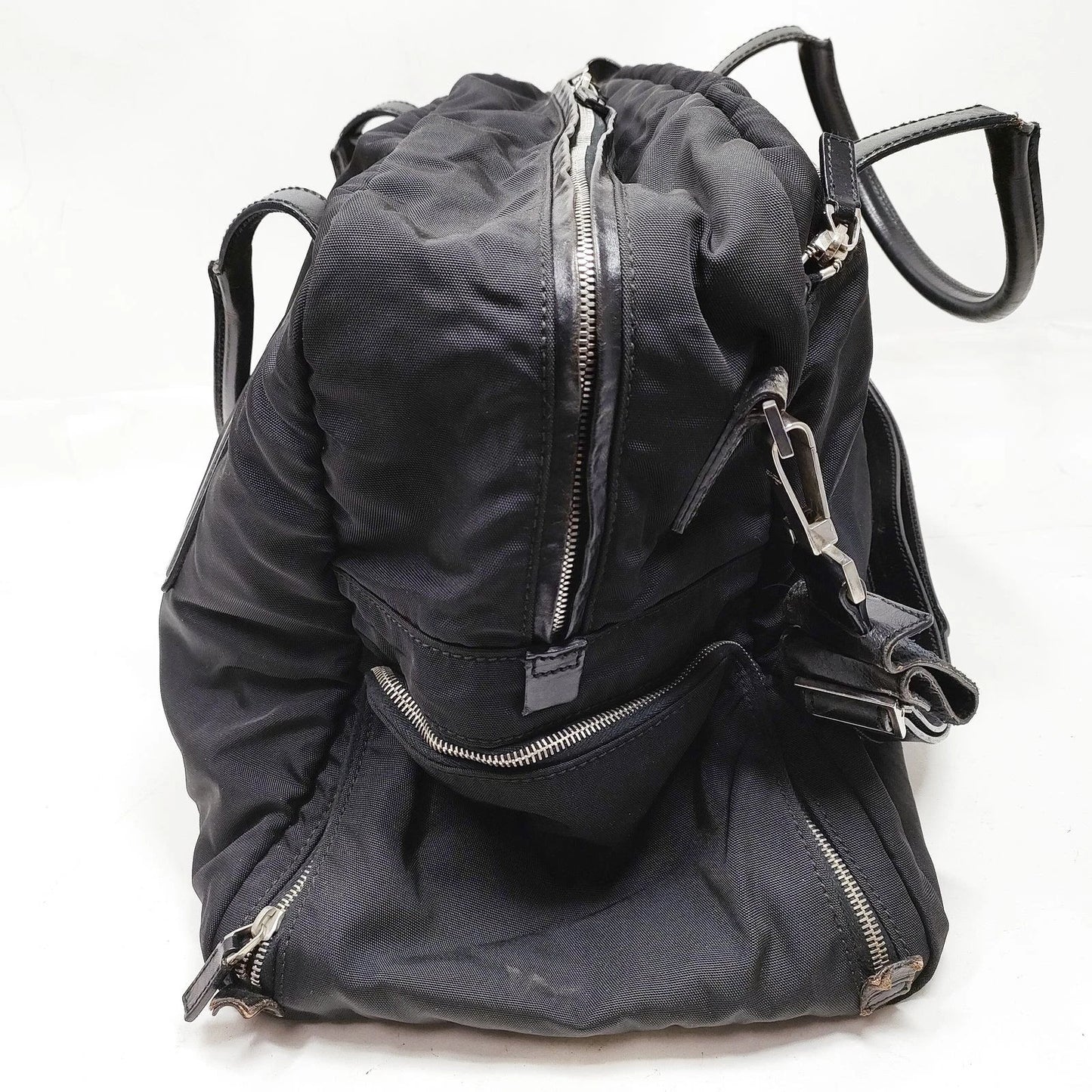 Original/Auth Gucci - Boston Bag 55 Schultergurt - Schwarz - Nylon / Leder