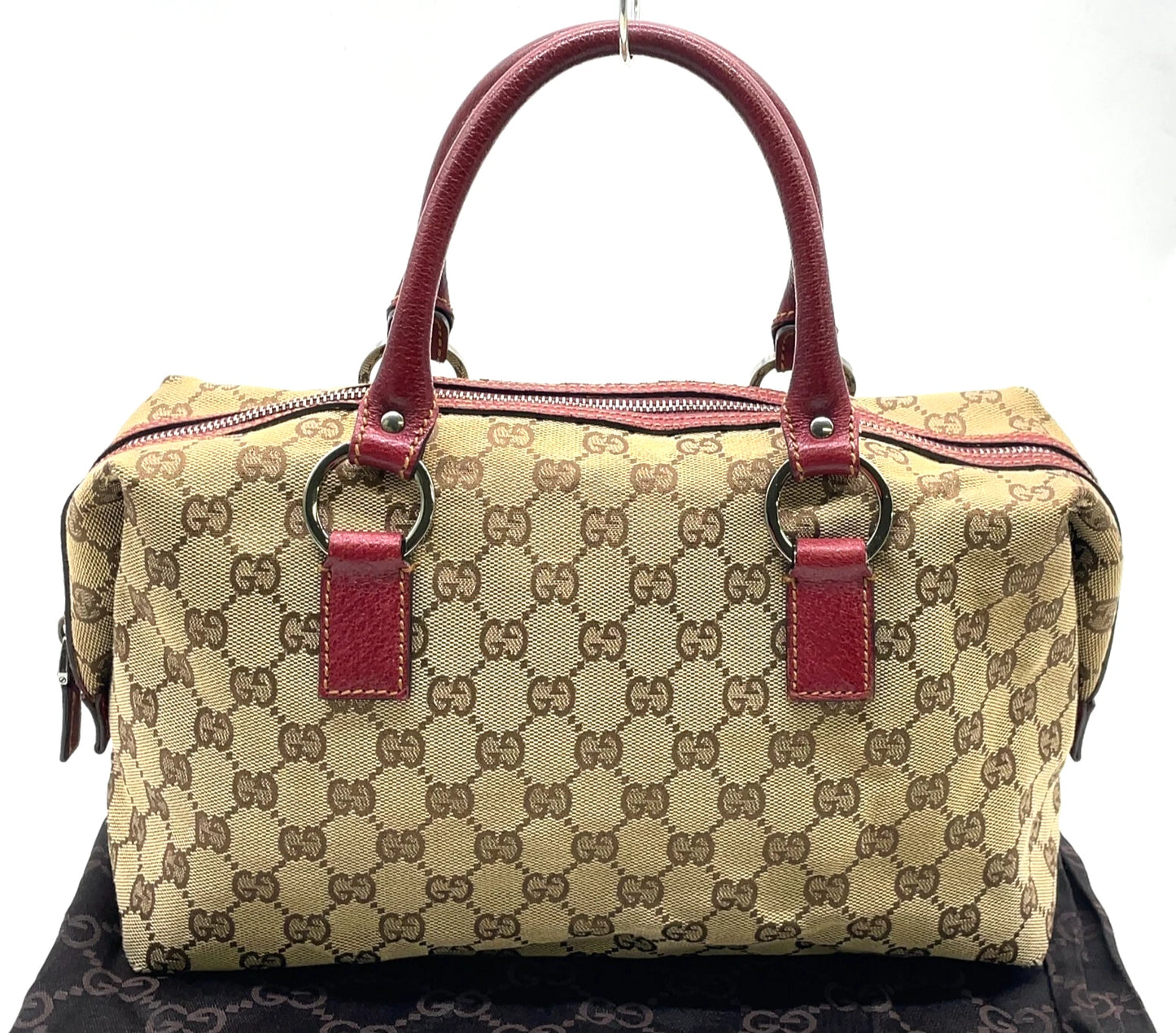 Original/Auth Gucci - Handtasche - Klassisch - GG Canvas mit Leder Rot