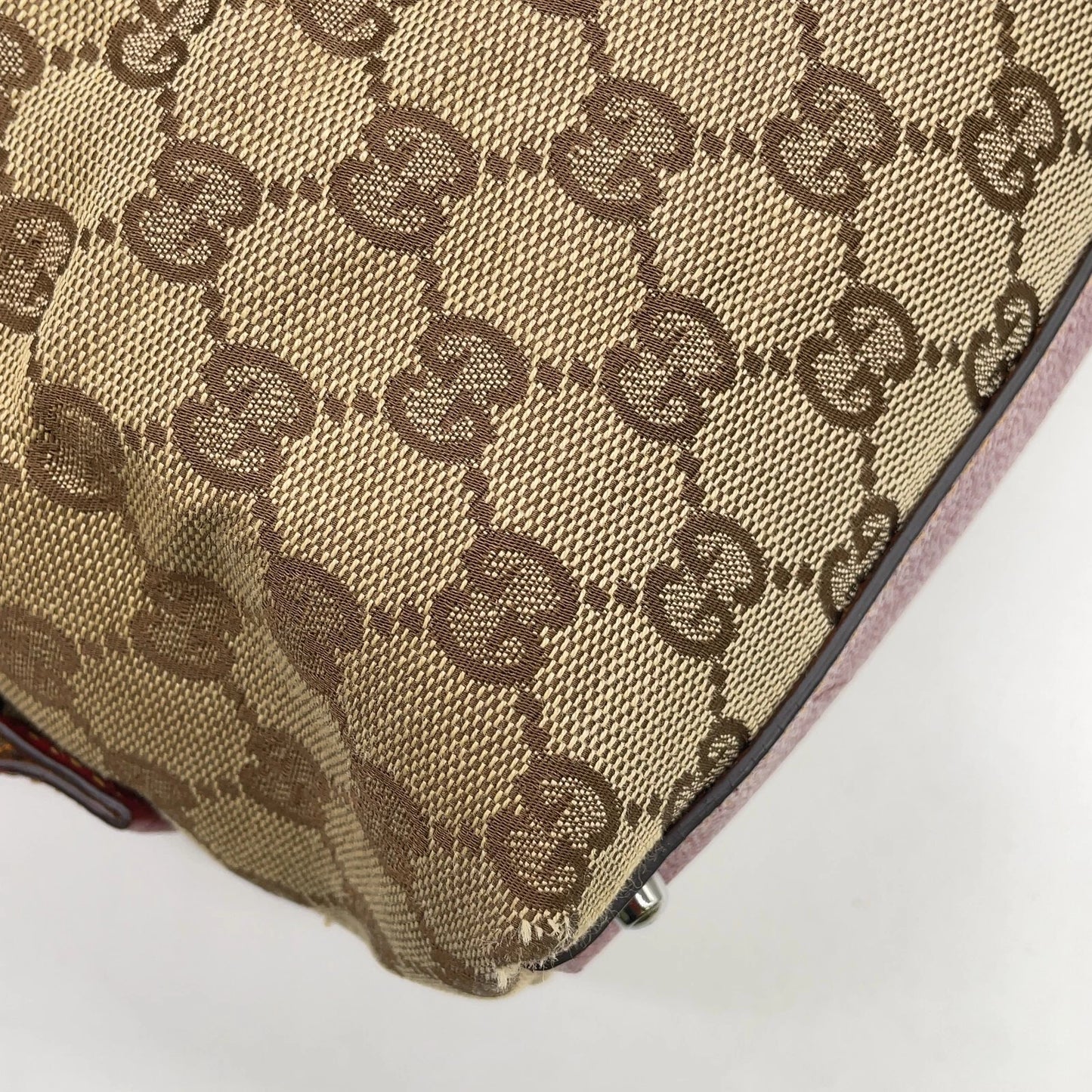 Original/Auth Gucci - Handtasche - Klassisch - GG Canvas mit Leder Rot