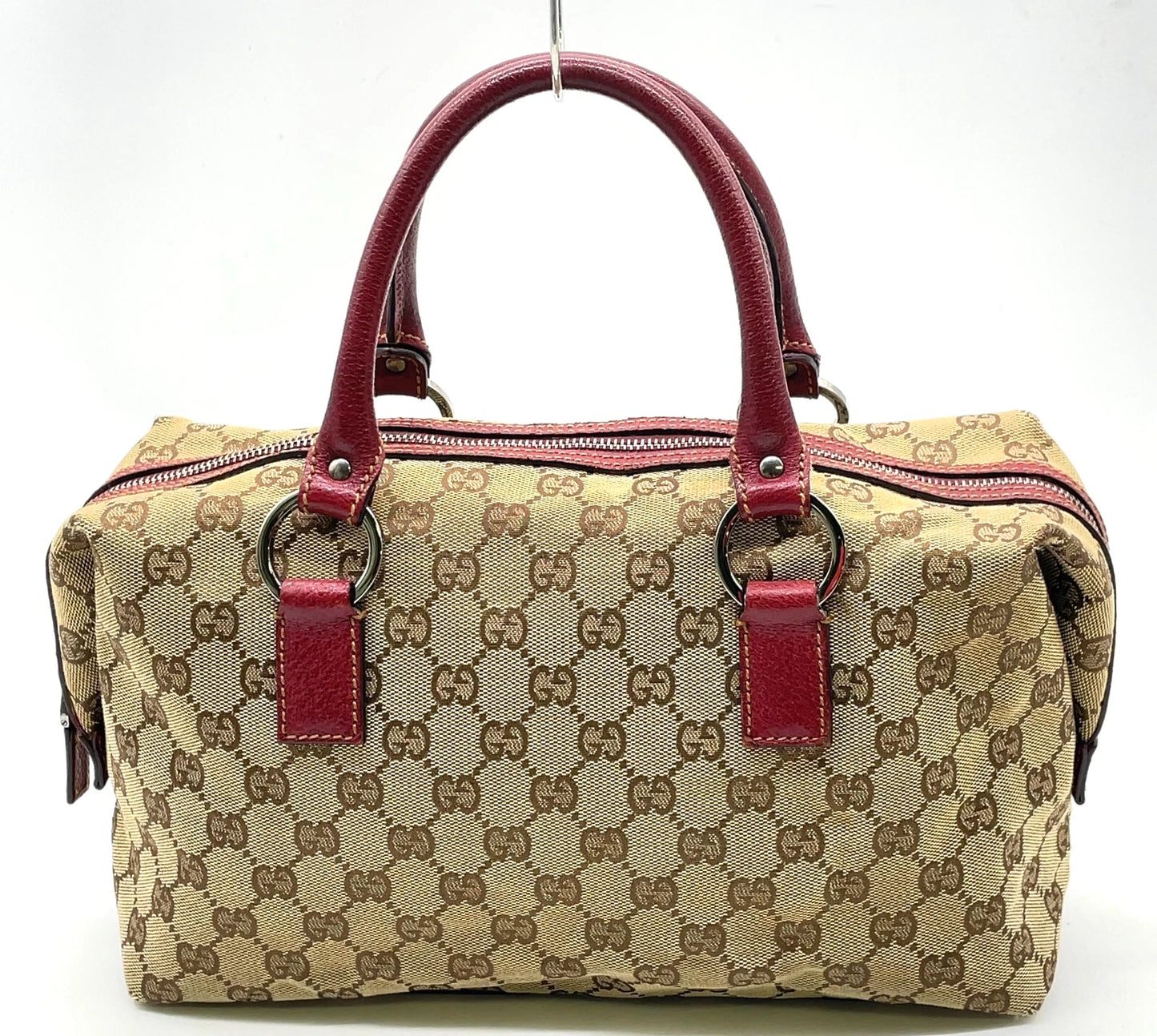 Original/Auth Gucci - Handtasche - Klassisch - GG Canvas mit Leder Rot